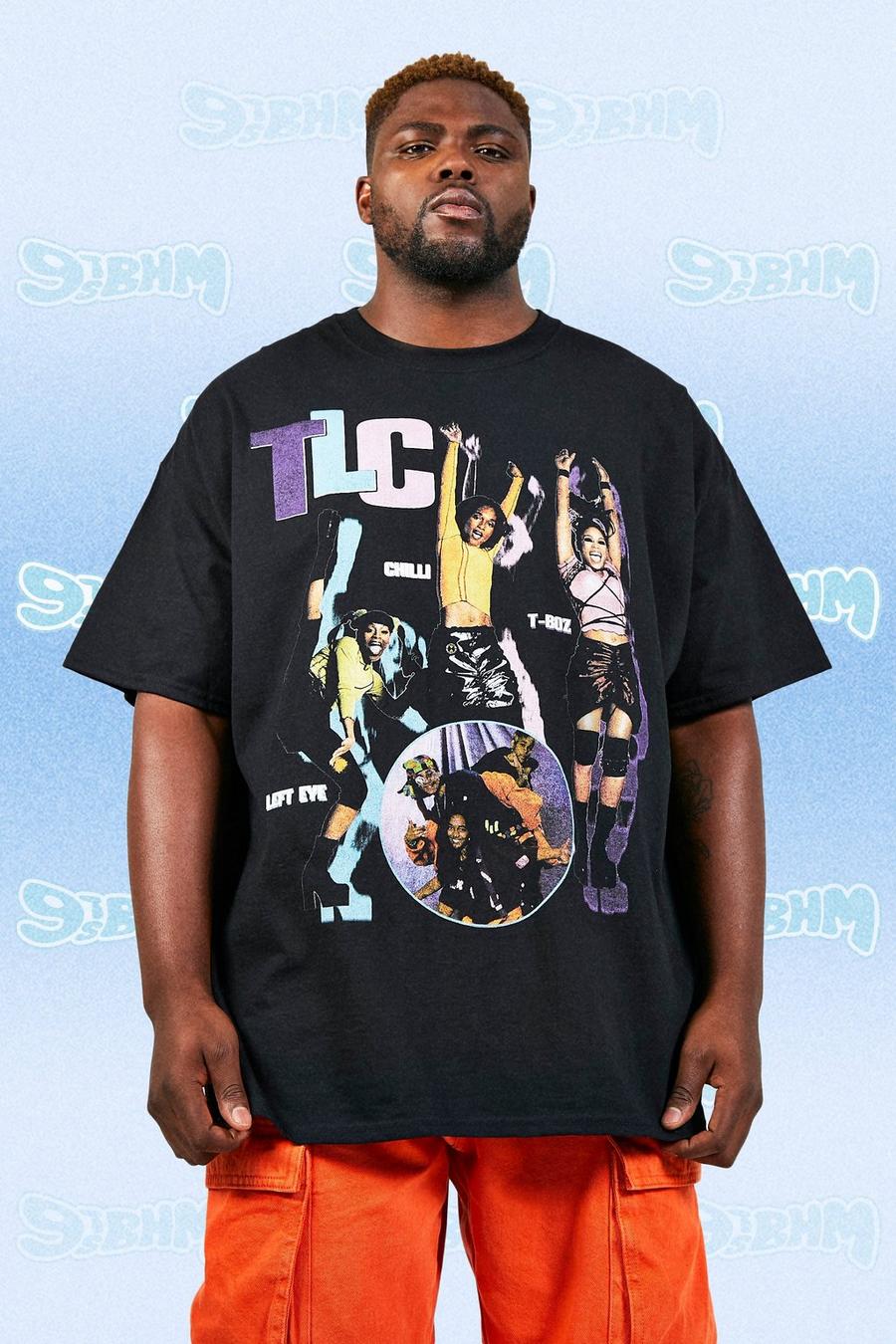 Grande taille - T-shirt à imprimé TLC, Black image number 1