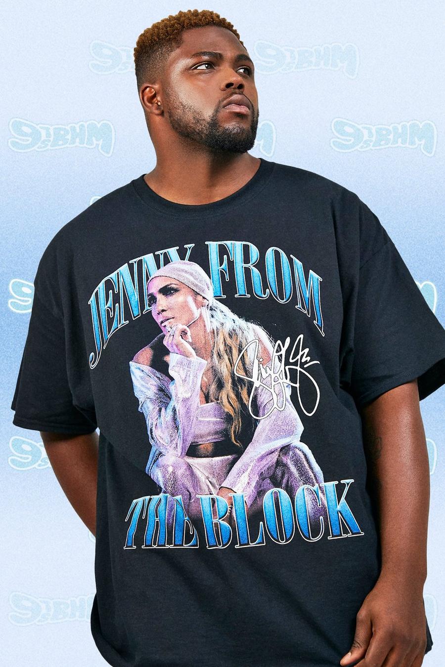 Grande taille - T-shirt vintage à imprimé The Block, Black image number 1