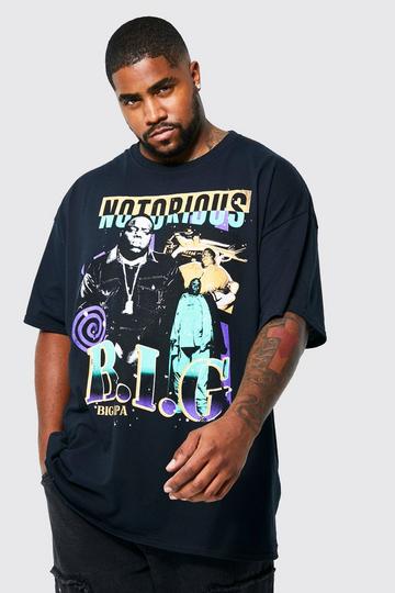 Plus Vintage Notorious License T-shirt black