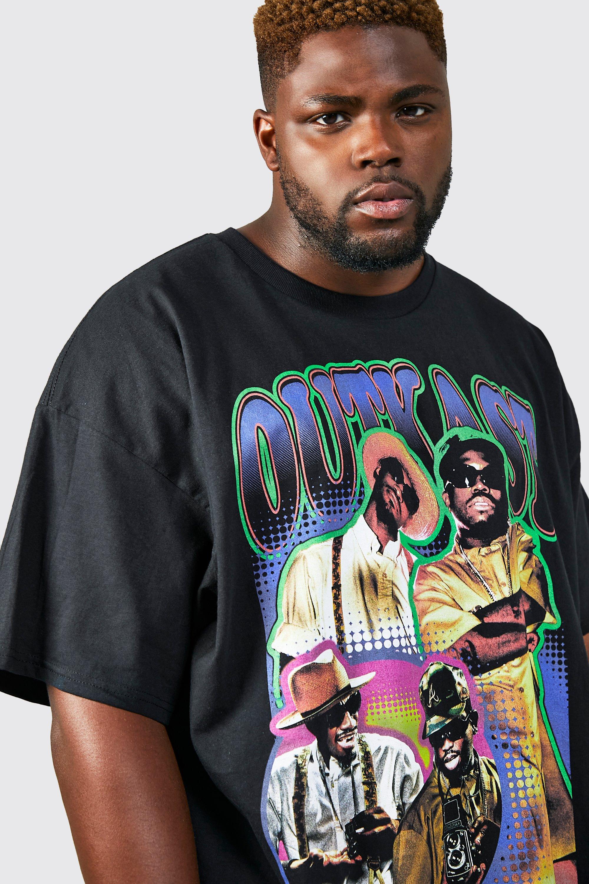 T shirt Plus Size vintage ufficiale Outkast boohoo