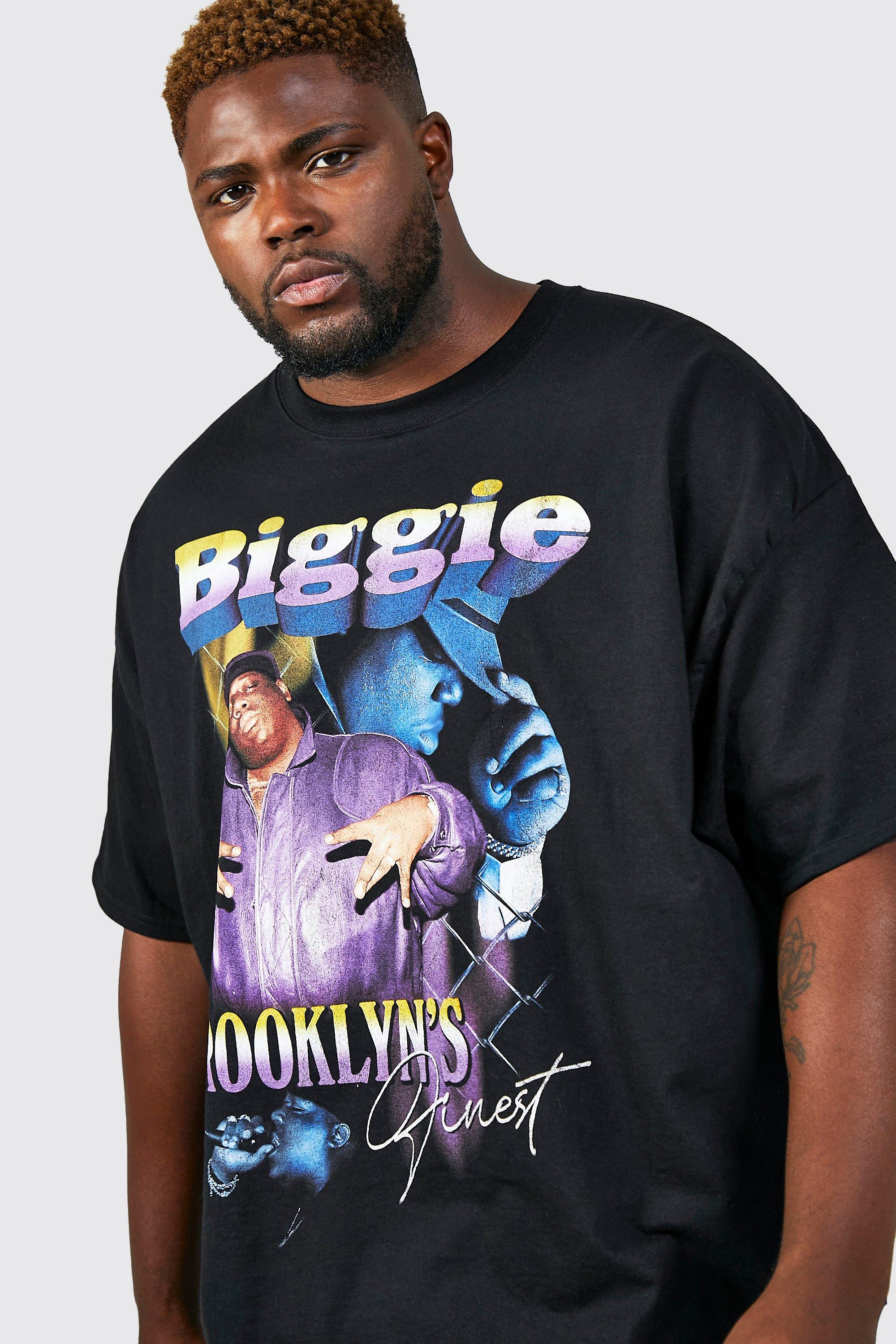Plus size biggie smalls t shirt clearance