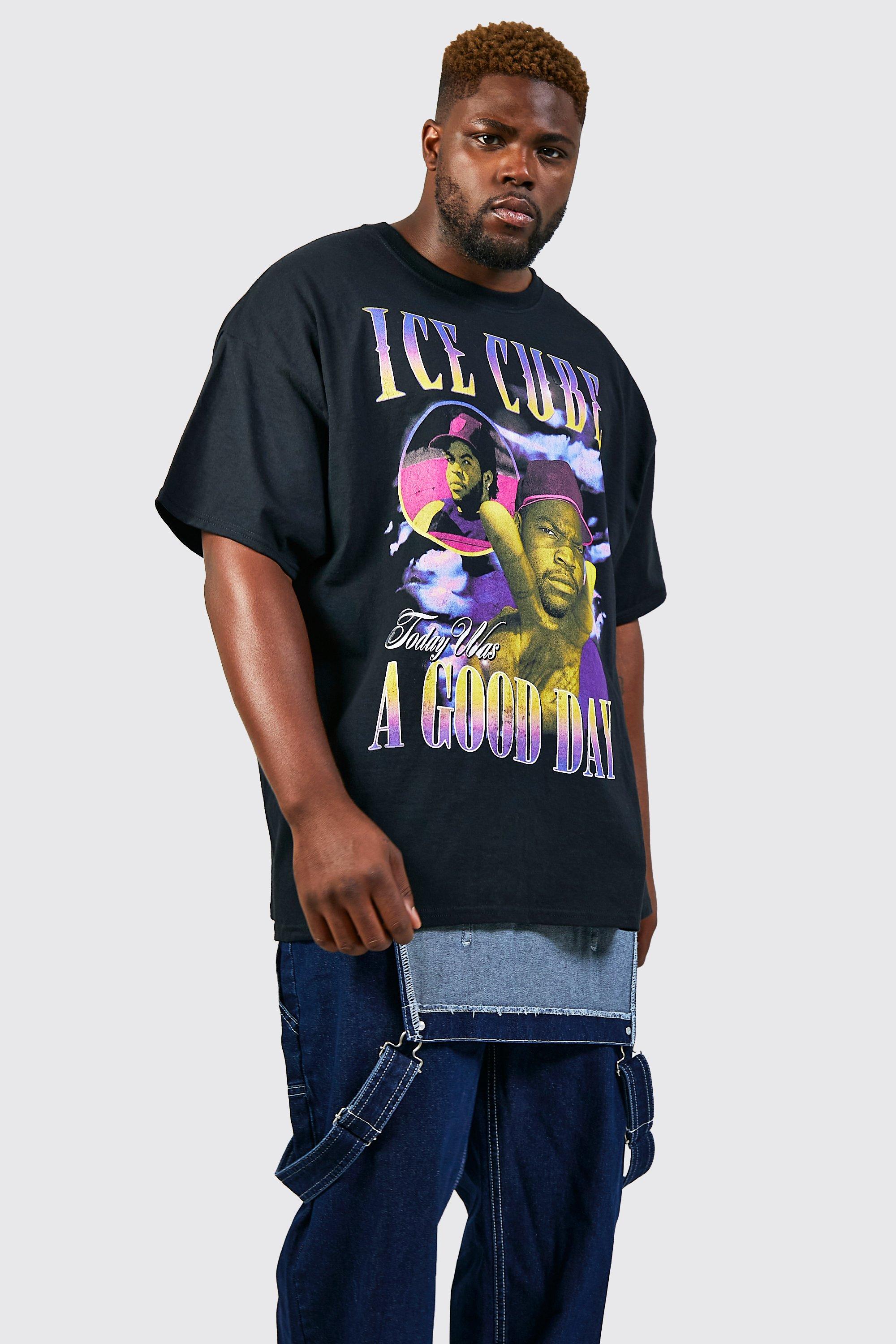 Plus Size Notorious Big Chest Print License T-shirt