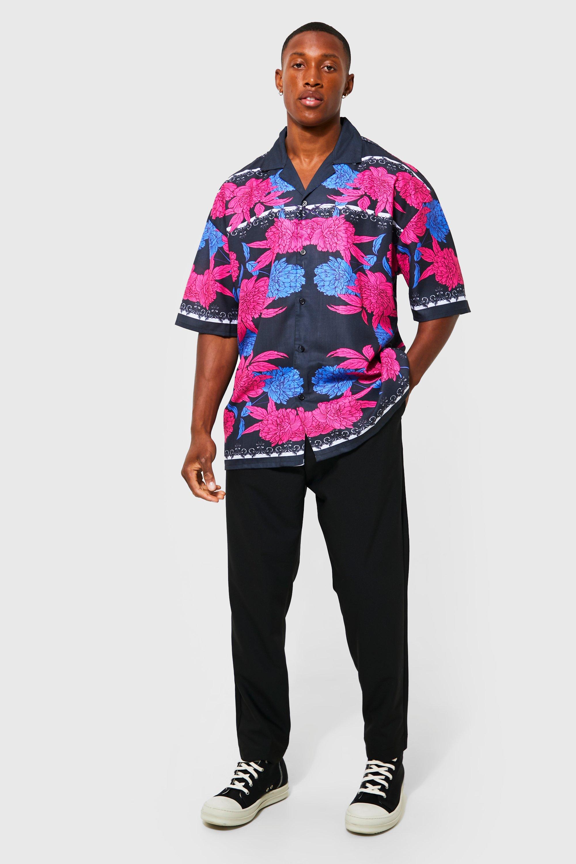 oversized floral shirt mens