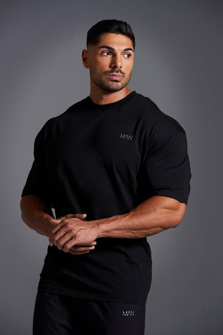 MAN Active x Andrei - T-shirt oversize, Black image number 1