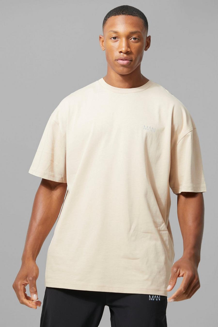 Taupe Man Active X Andrei Oversized T-Shirt  image number 1