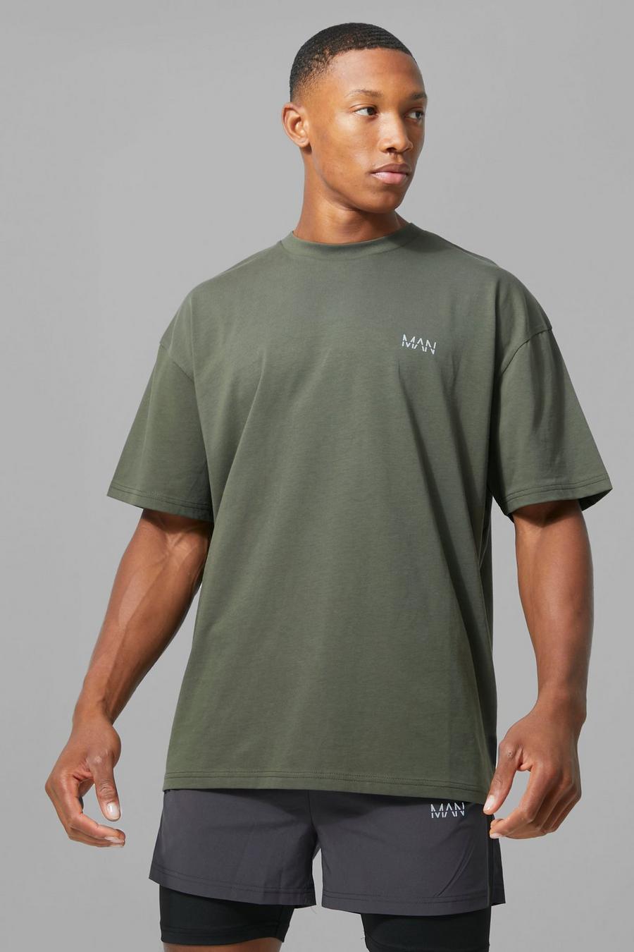 MAN Active x Andrei - T-shirt oversize, Khaki image number 1