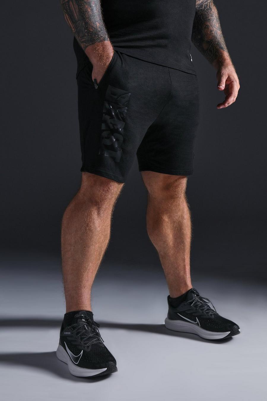 Black nero Man Active X Beast Gym Shorts