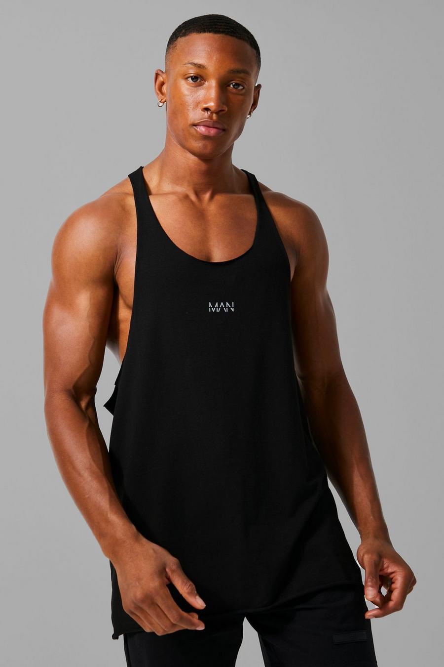YeeHoo Mens Fashion Sleeveless Muscle Stringer Vest Gym Workout Stringer Tank Tops Bodybuilding Fitness T-Shirts 