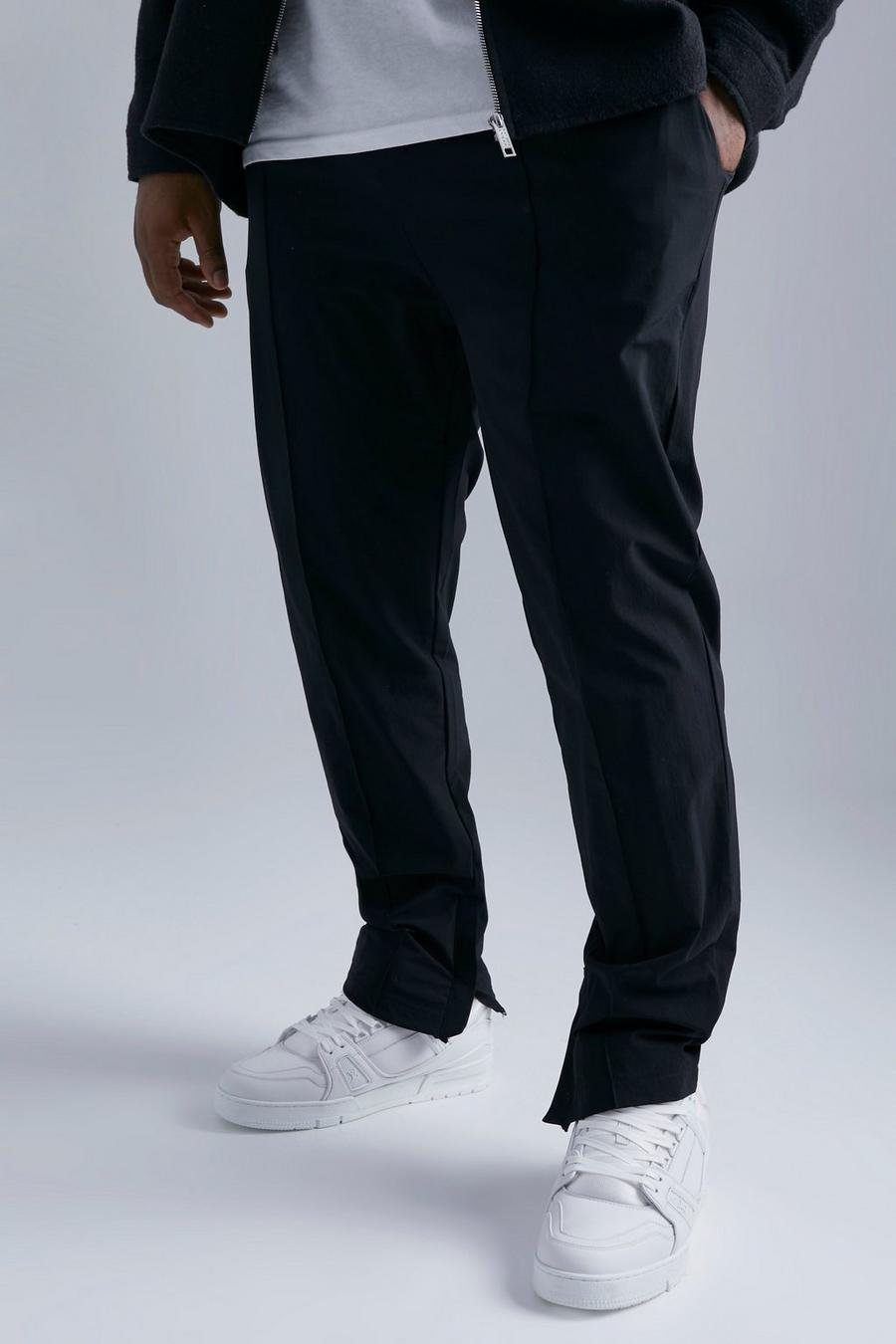 Plus Slim-Fit Hose mit 4-Way Stretch, Black schwarz