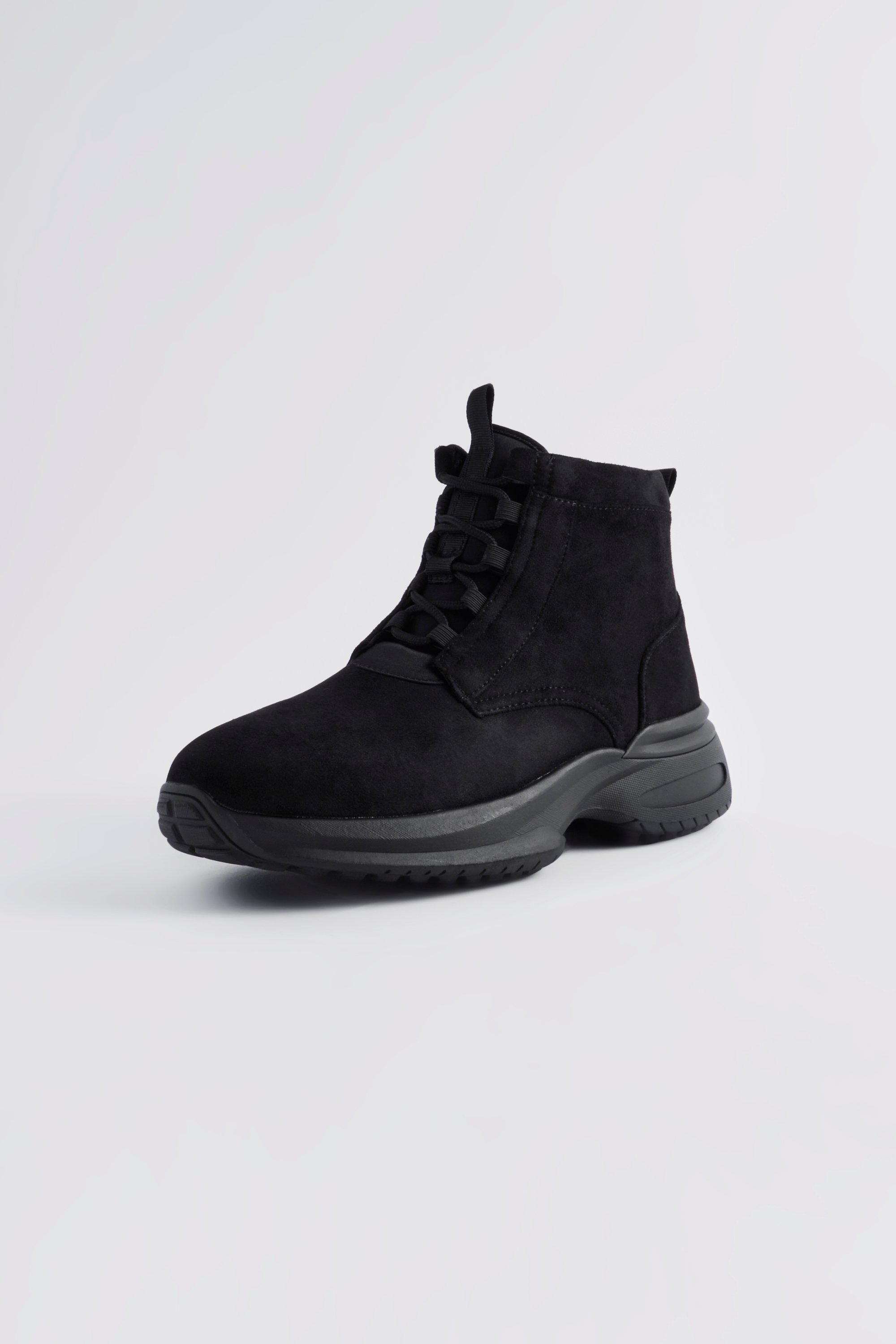 Black suede lace up clearance boots mens