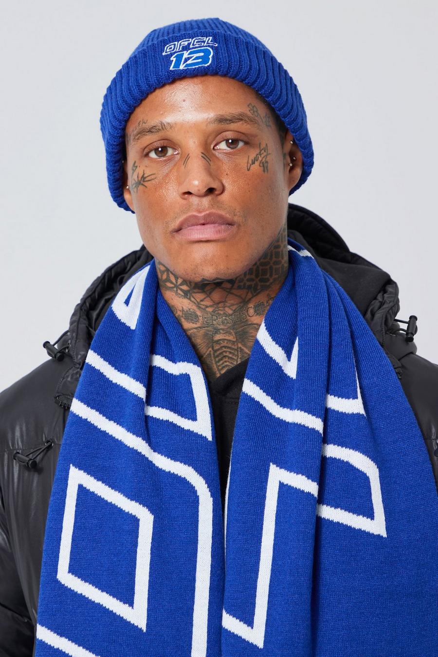 Blue azzurro Ofcl Football Scarf image number 1