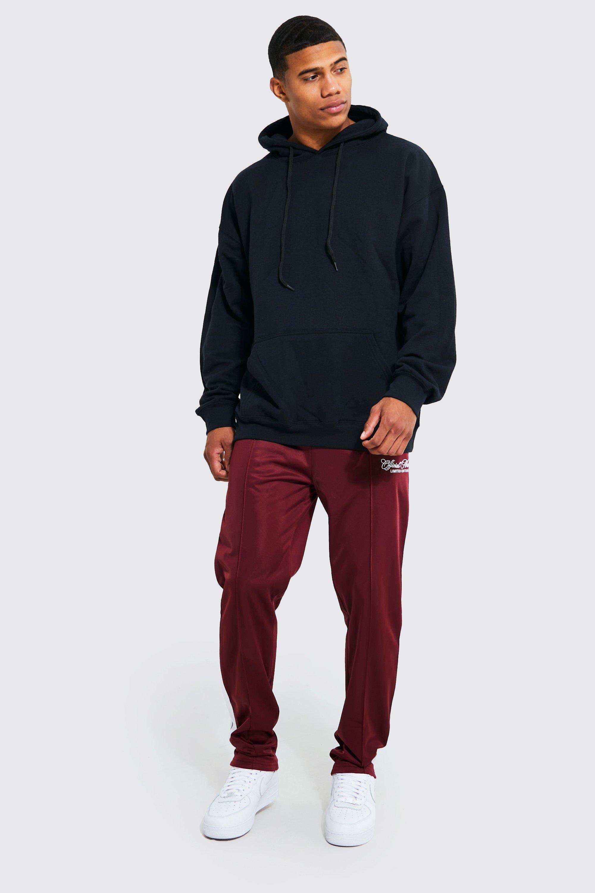 Wine red online joggers