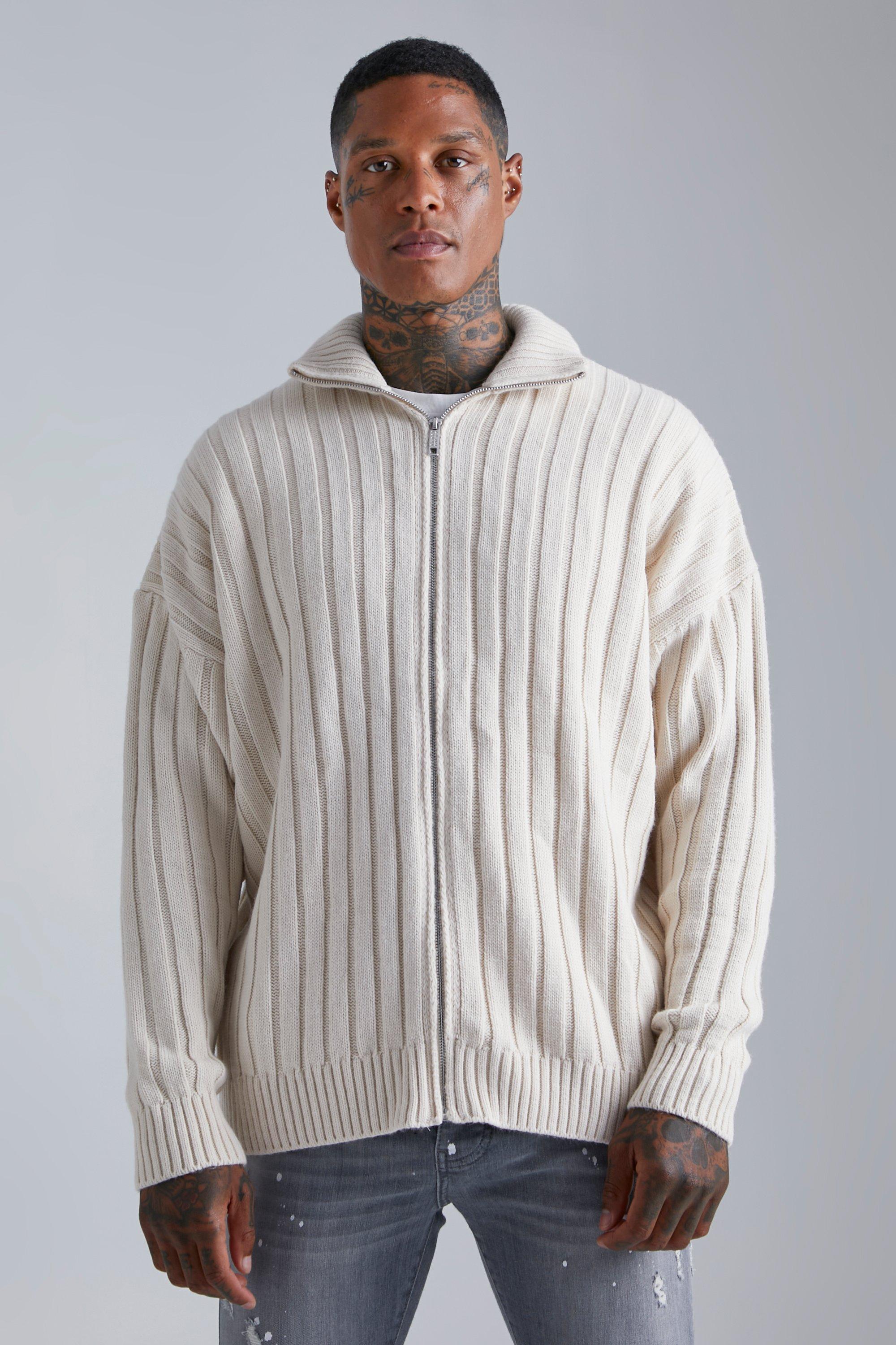 Oversized knit outlet jacket