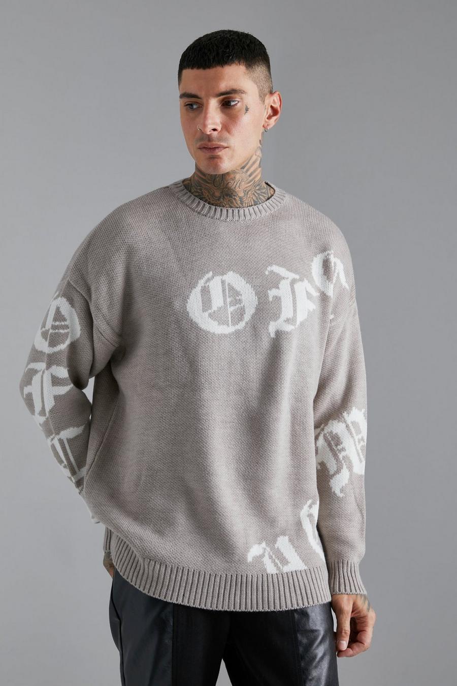 Stone All Over Offcl Knitted Jumper image number 1