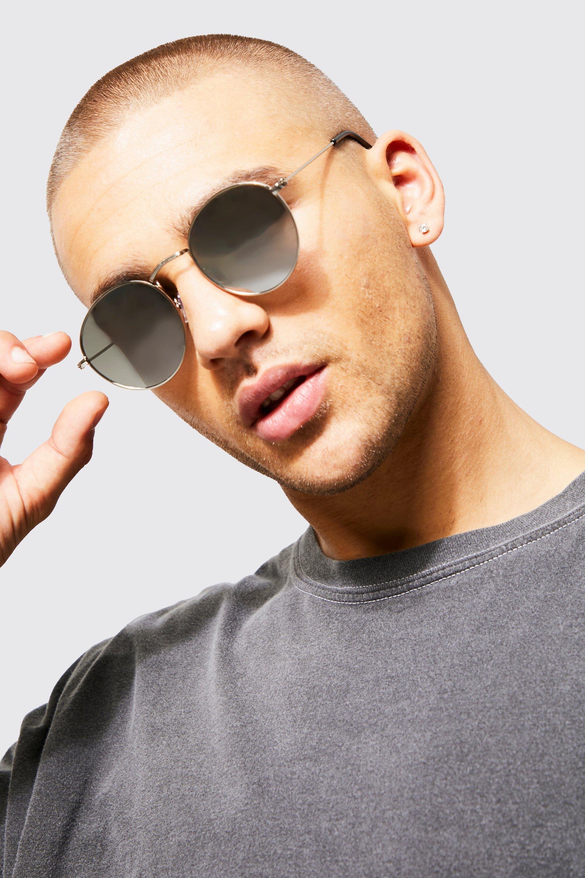 Lunette effet miroir homme new arrivals