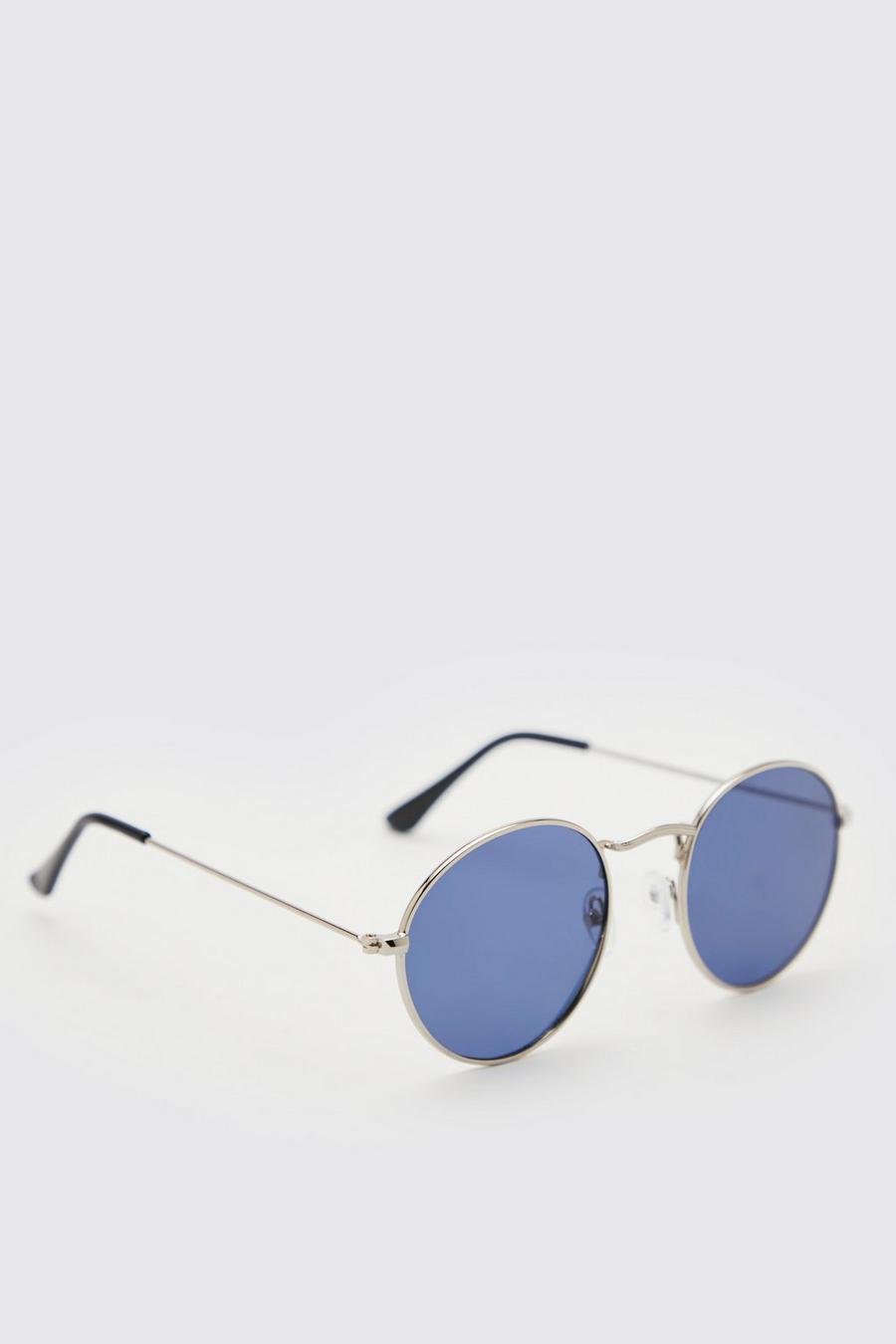 Silver Metal Round Sunglasses image number 1