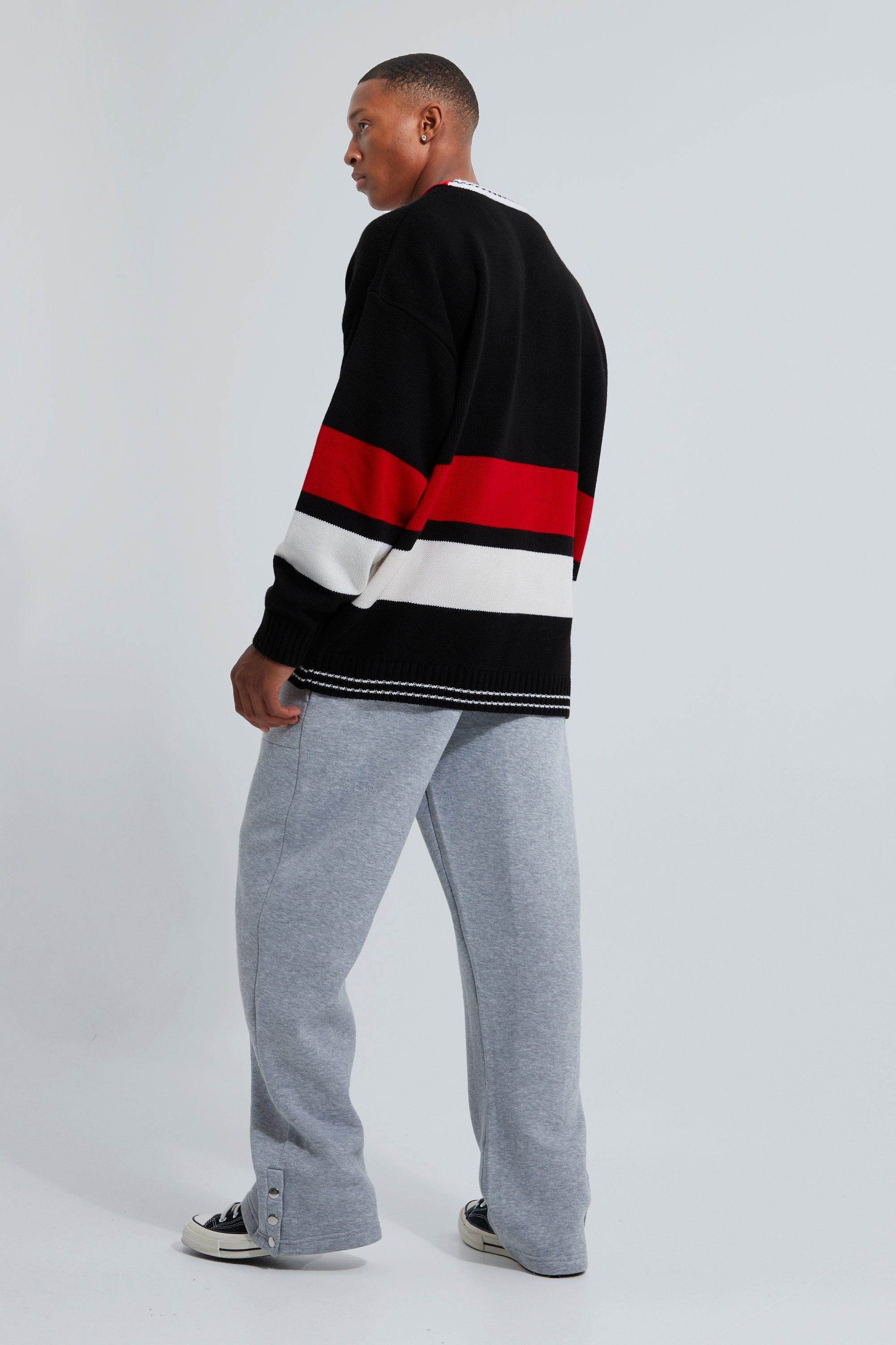 Limited V Neck Varsity Knitted Sweater | boohoo USA