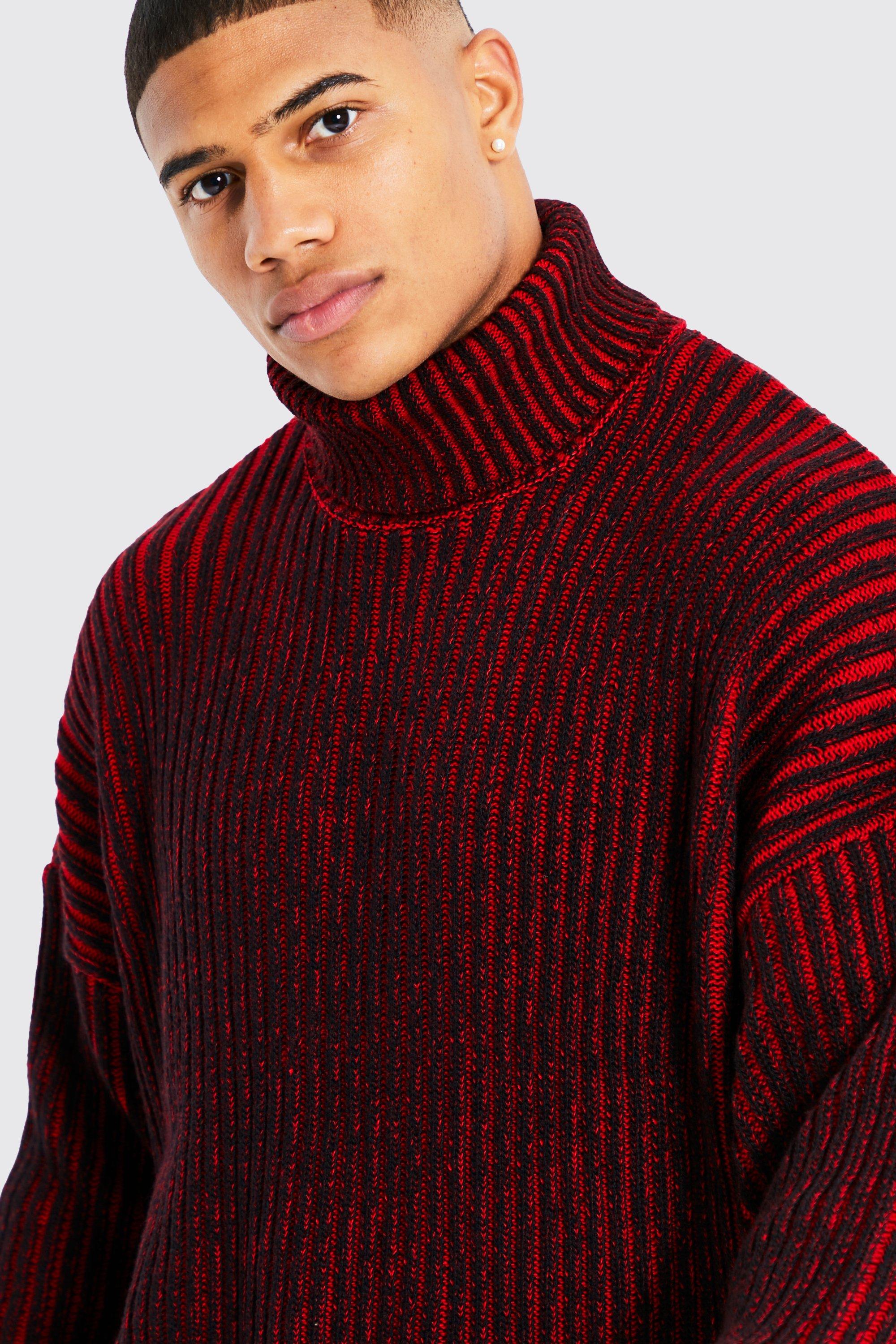 Ribbed Funnel Neck Longline Jumper