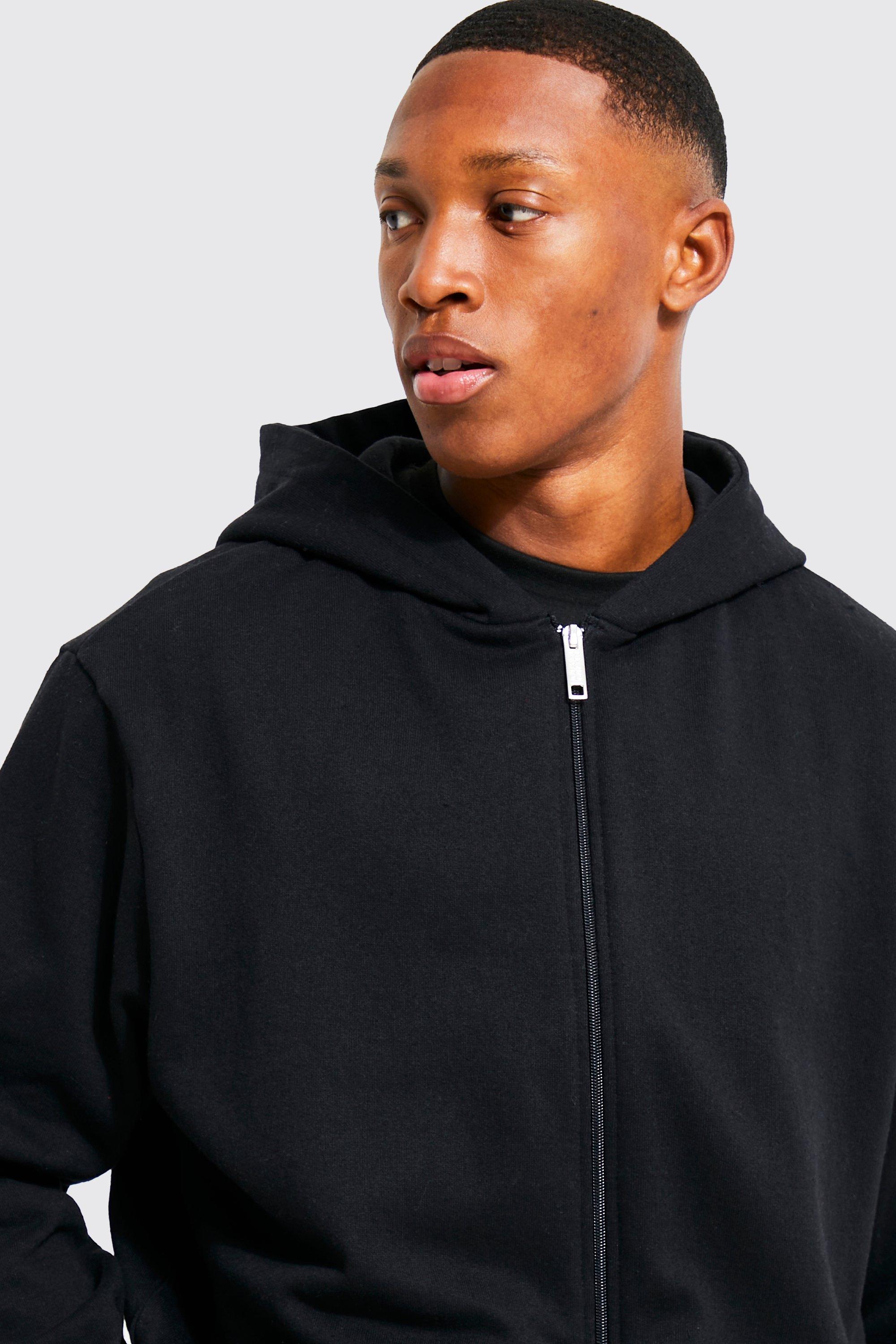 Zip Through Hoodie boohoo