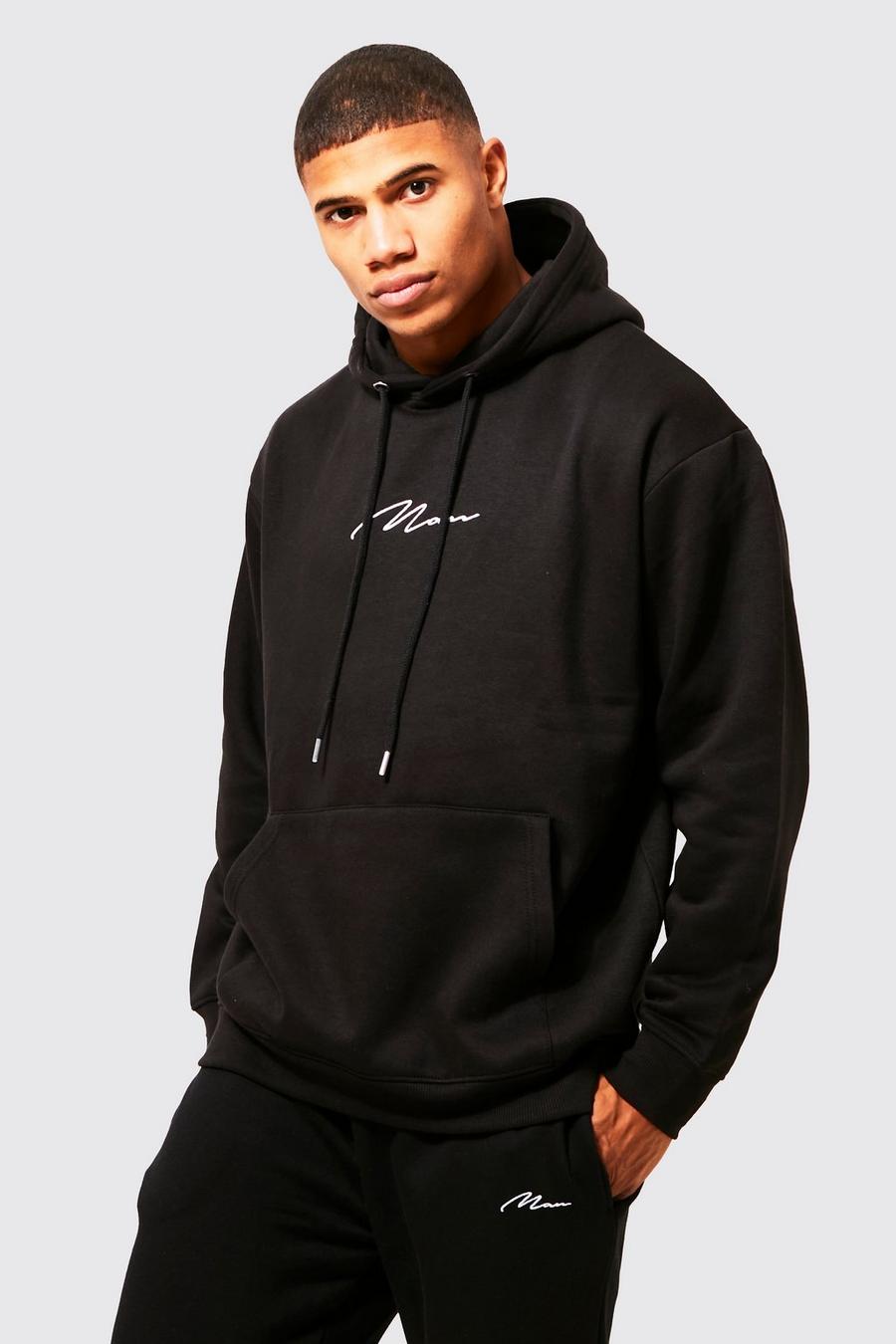 Black Man Signature Over The Head Hoodie image number 1