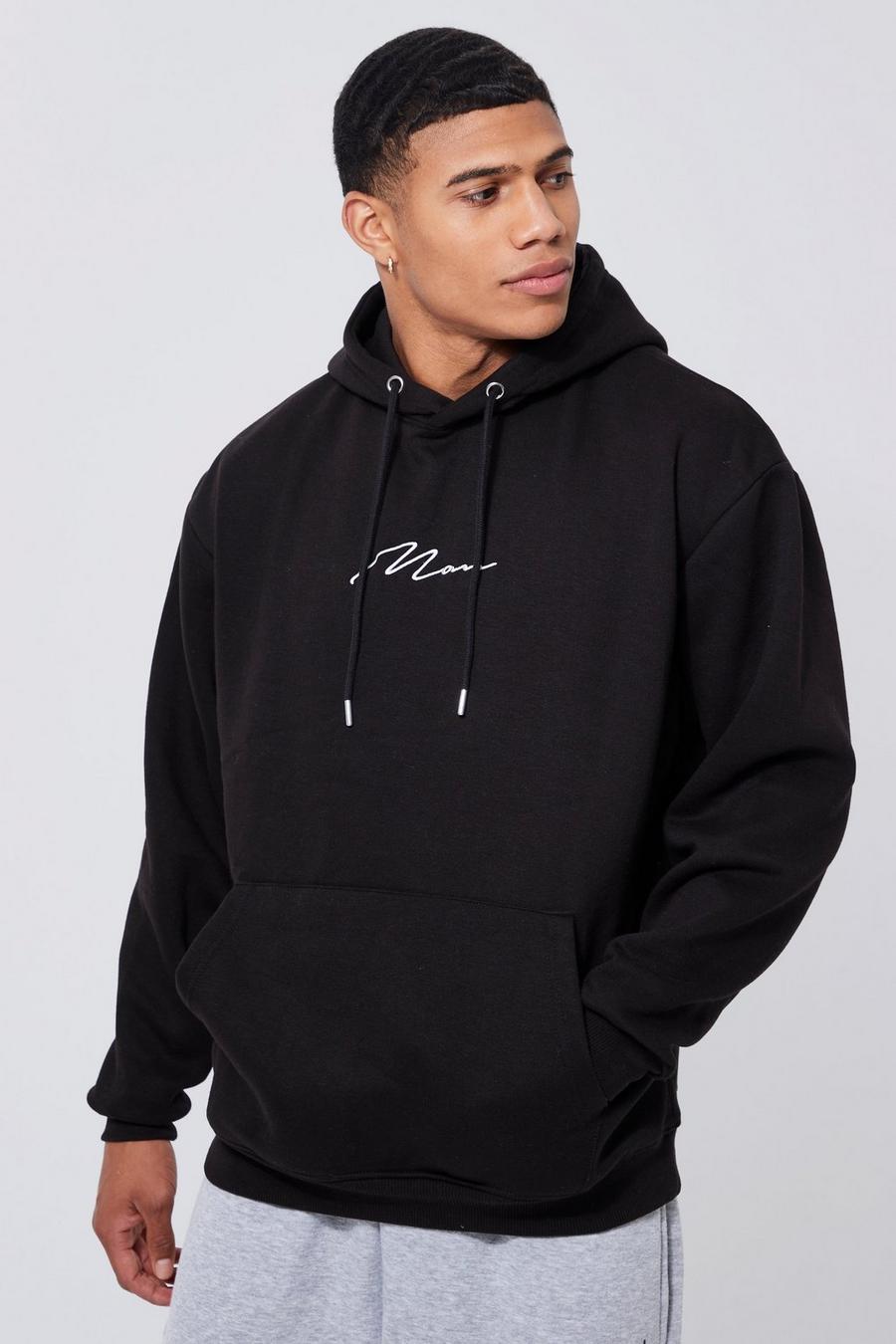 Black Man Signature Oversize hoodie image number 1