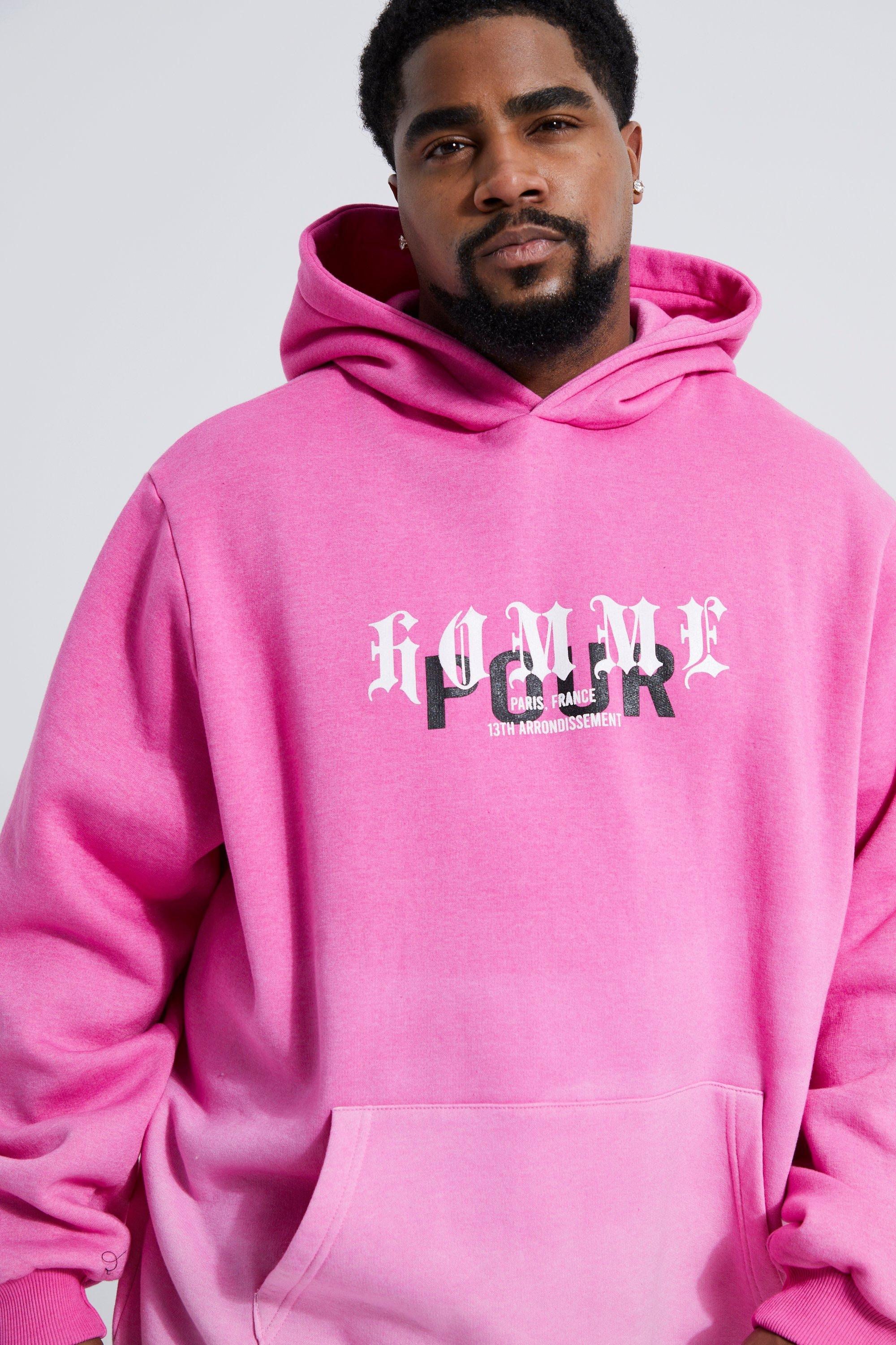 Pink hoodies clearance for mens