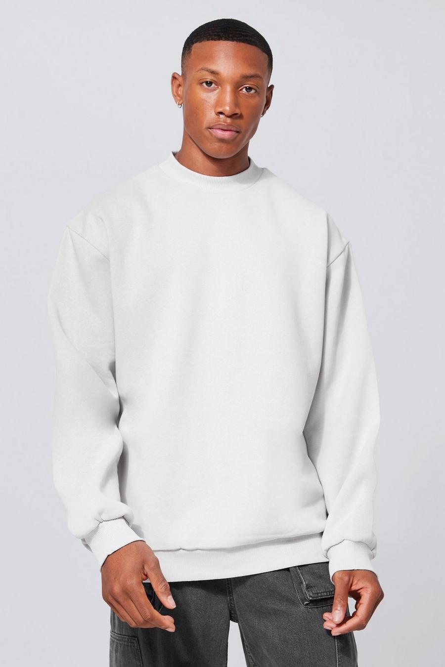 Light grey Oversized Extended Neck Sweatshirt image number 1
