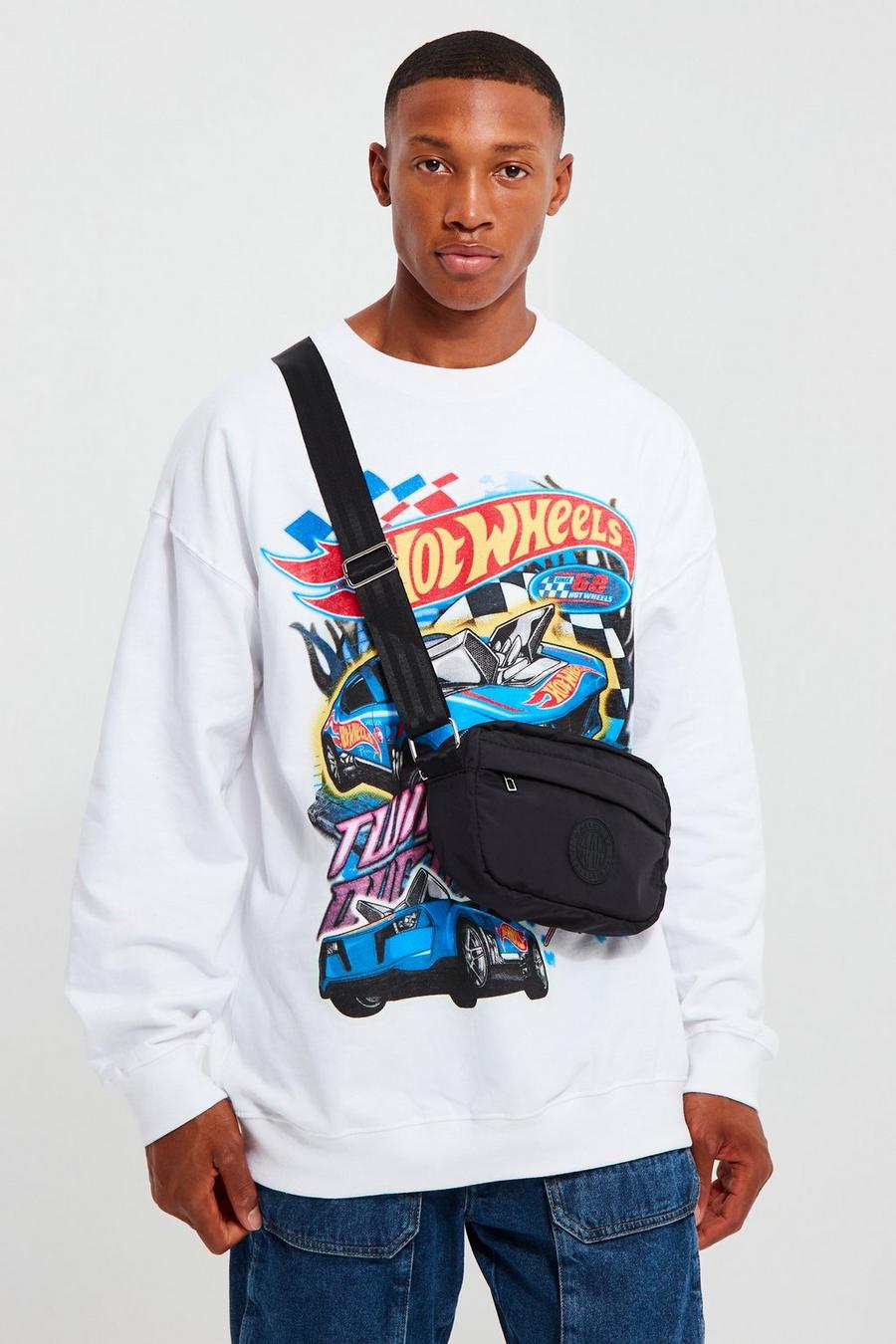 Black negro Man Nylon Cross Body Bag