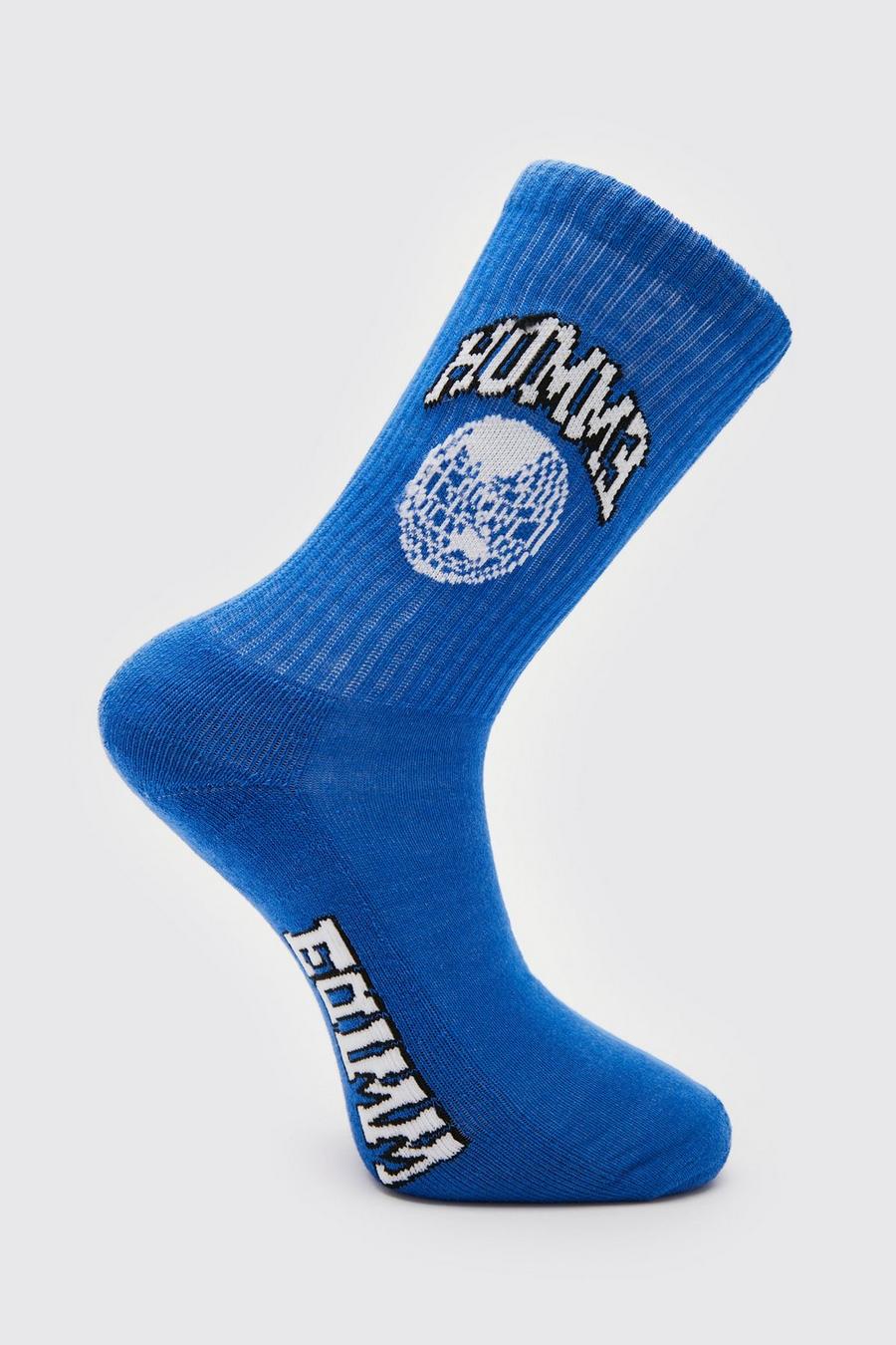 Blue bleu 1 Pack Homme Season Sock image number 1