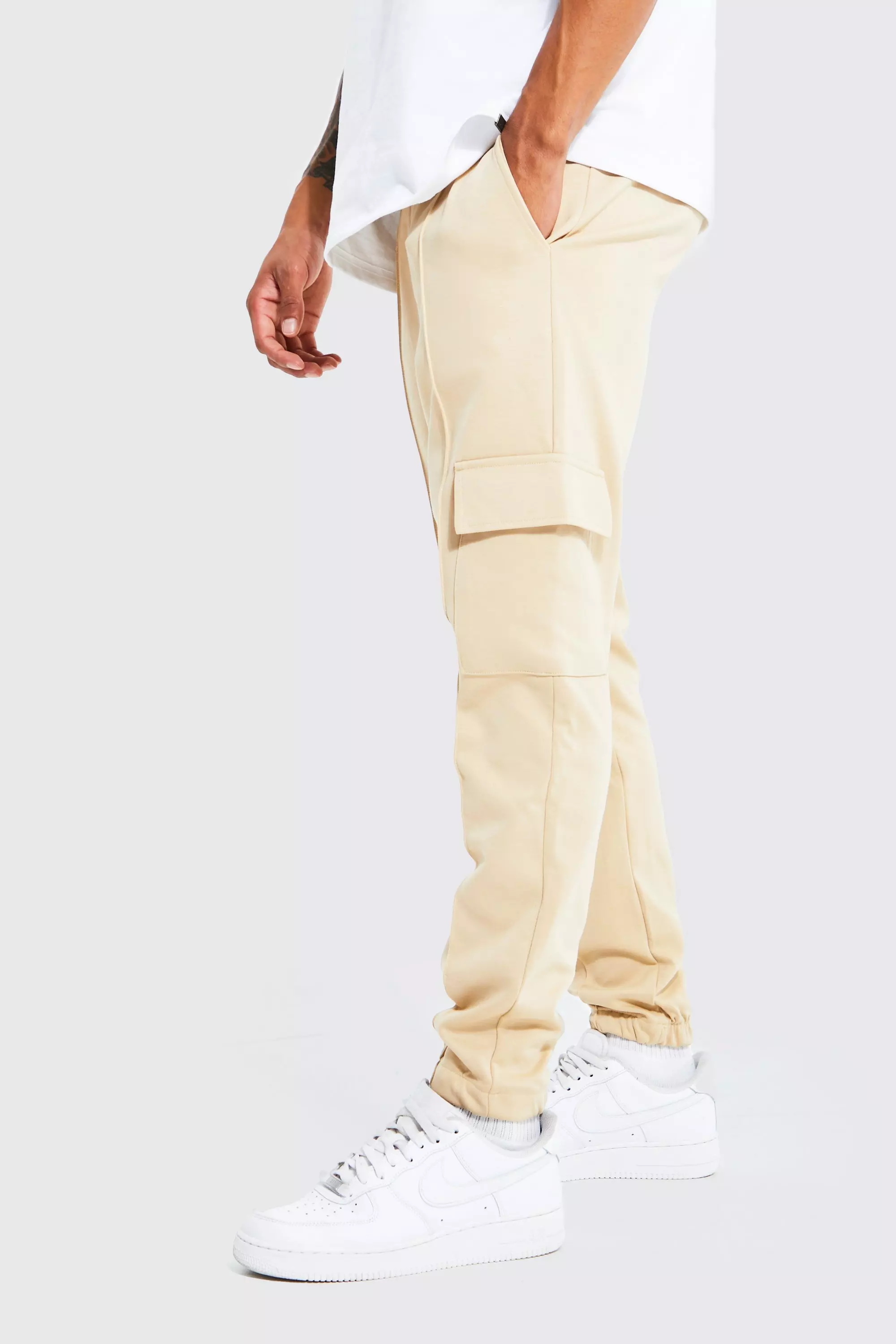 Sand Interlock Tapered Cargo Jogger alternative image