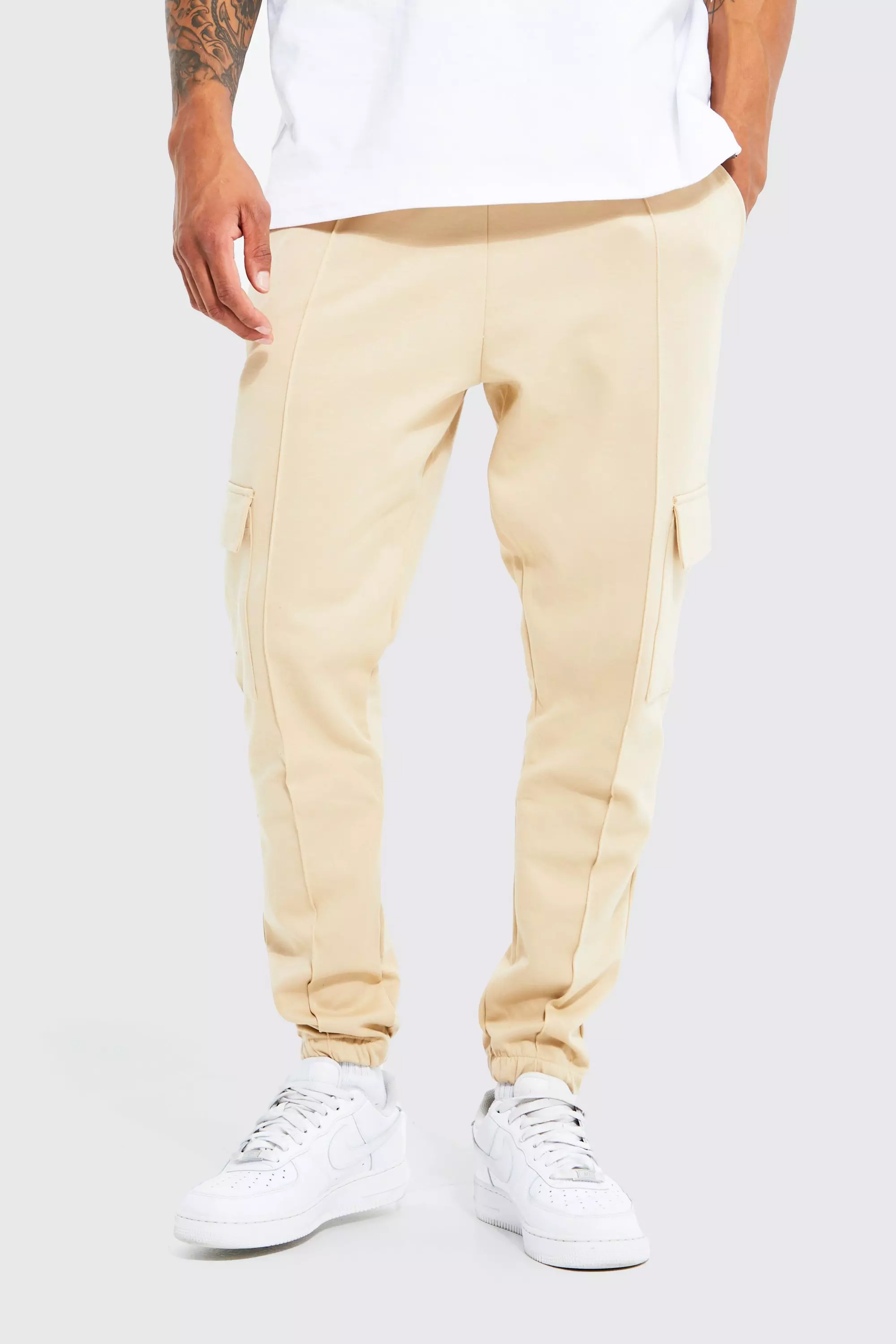 Sand Interlock Tapered Cargo Jogger alternative image