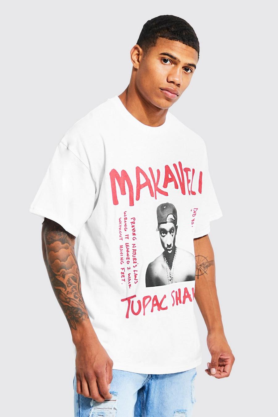 Oversized Tupac License T-shirt | boohoo USA Oversized Tupac License T-shirt | boohoo USA