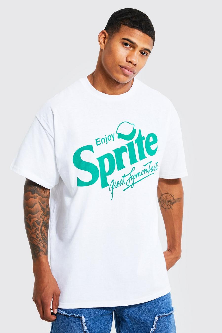T-shirt oversize à imprimé Sprite, White image number 1