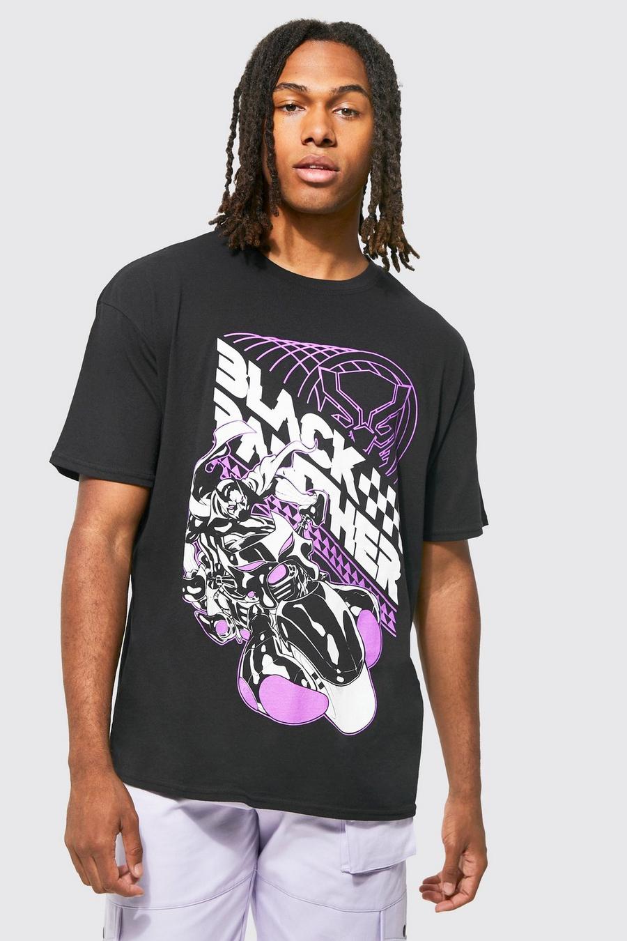Oversized Black Panther License T-shirt image number 1