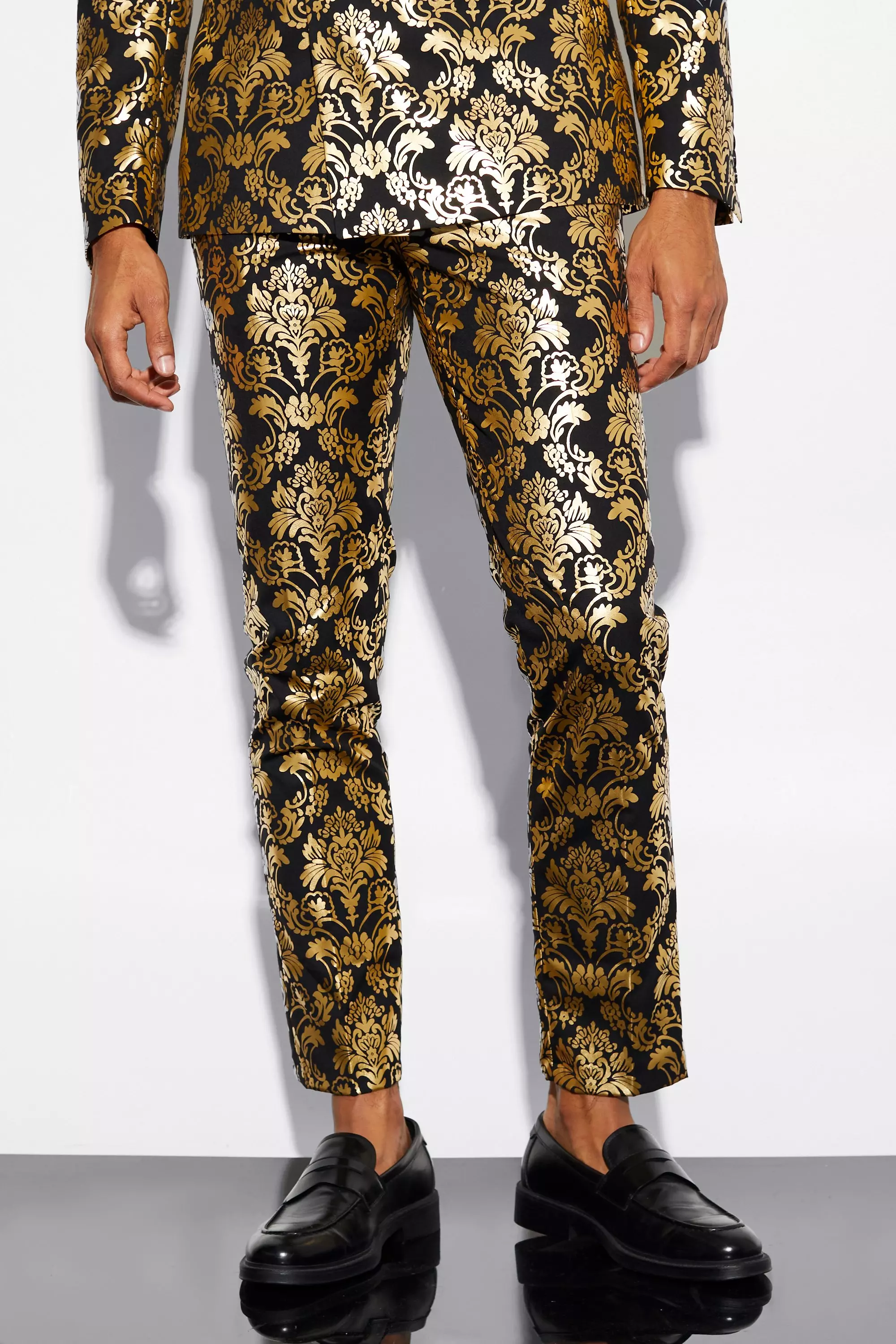 Gold dress pants store mens