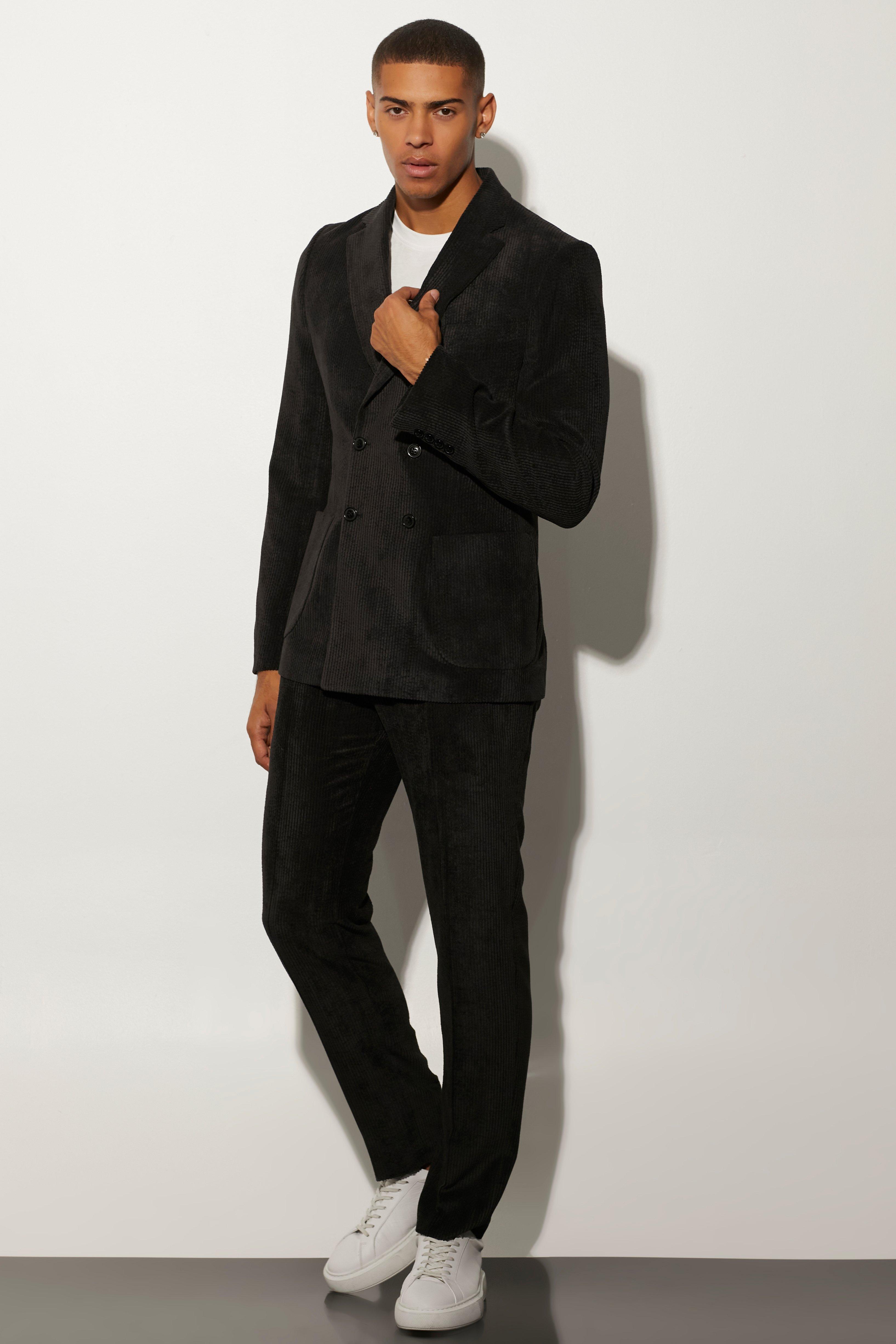 Black corduroy outlet suit jacket