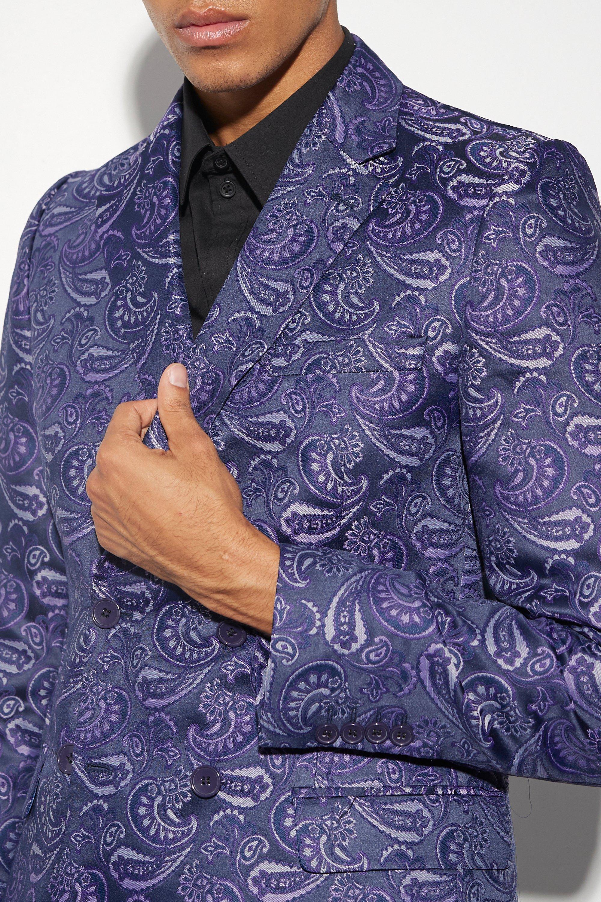 Mens paisley clearance blazer