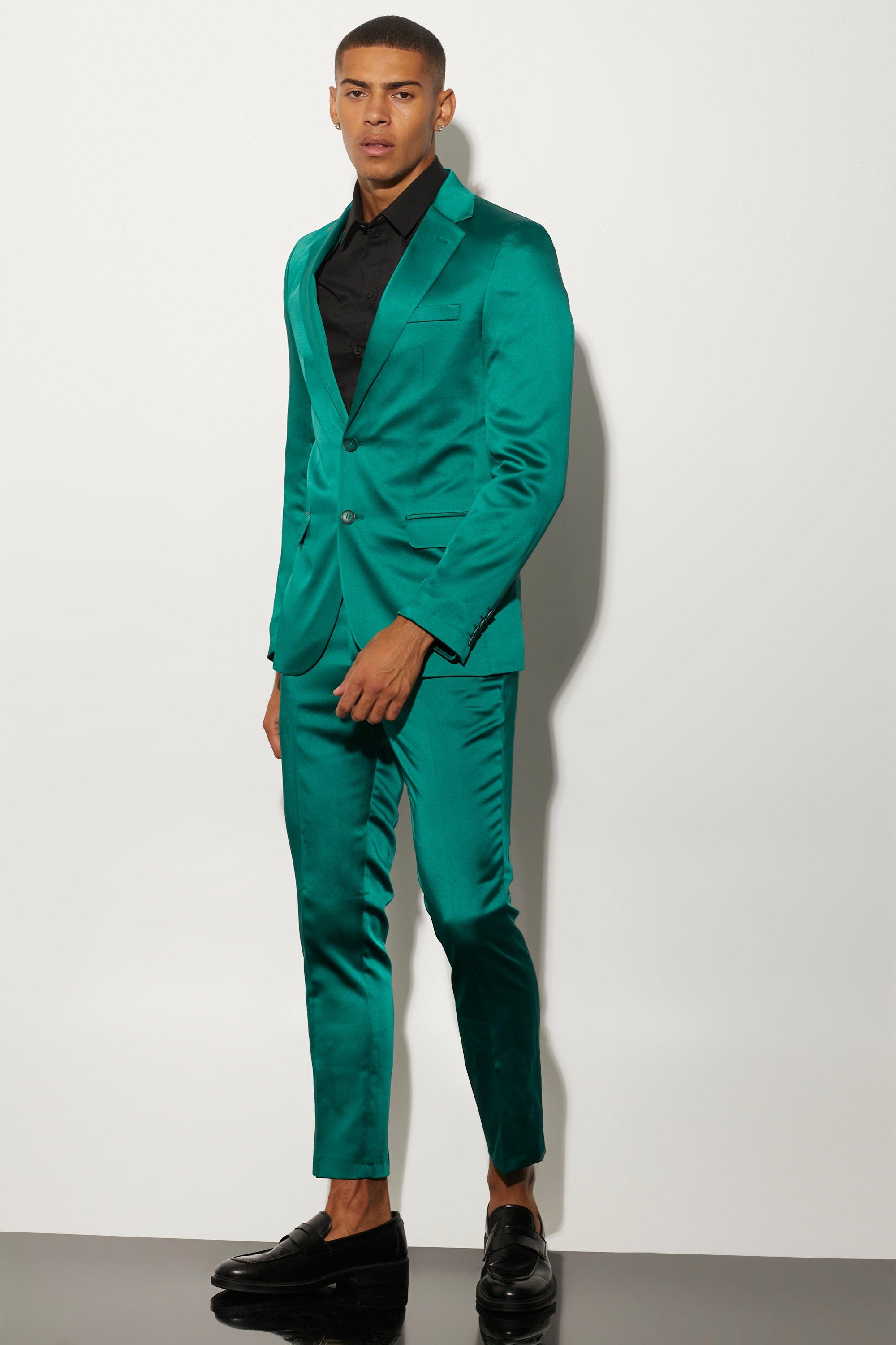 Emerald green mens suit on sale jacket