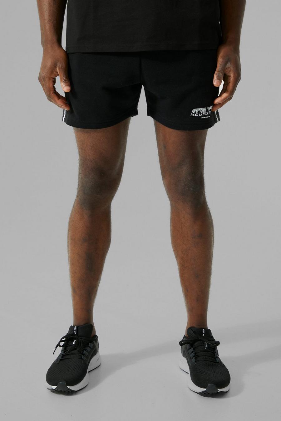 Black Man Active Korte Athletic Shorts image number 1