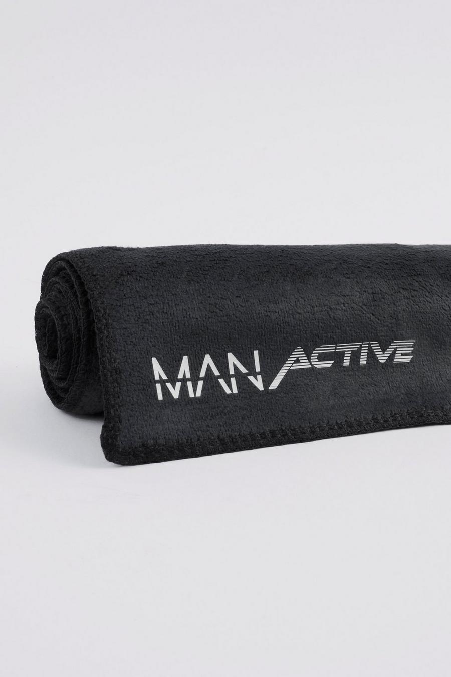 Black Man Active Quick Dry Gym Towel image number 1