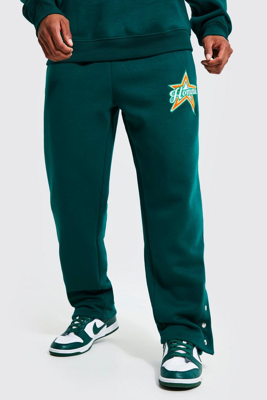 Forest Straight Leg Popper Varsity Graphic Joggers image number 1