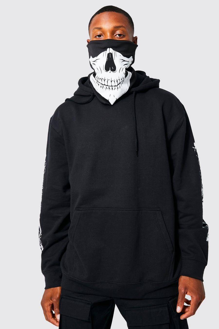 Black Halloween Skeleton Snood