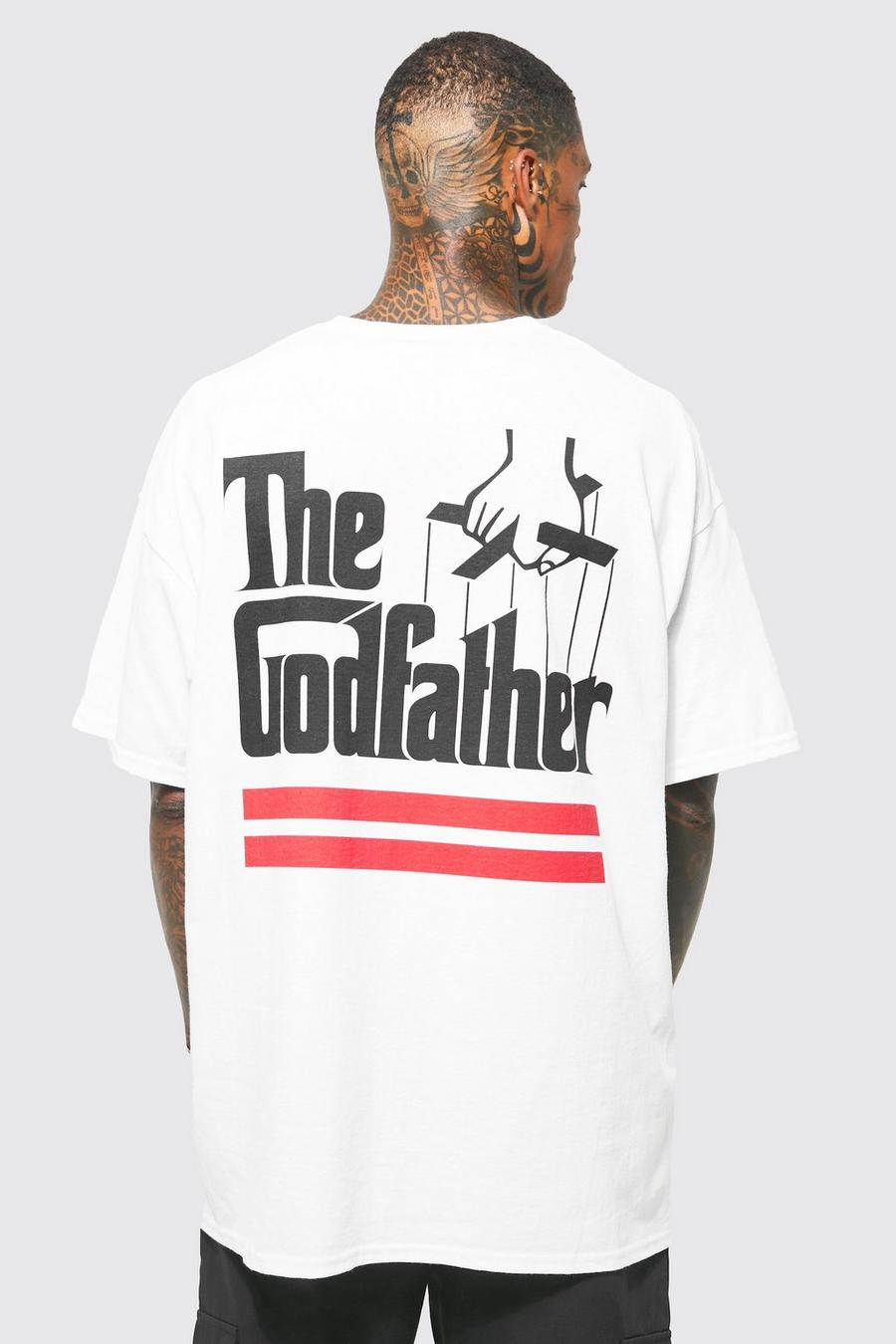 White Oversized The Godfather License T-shirt image number 1
