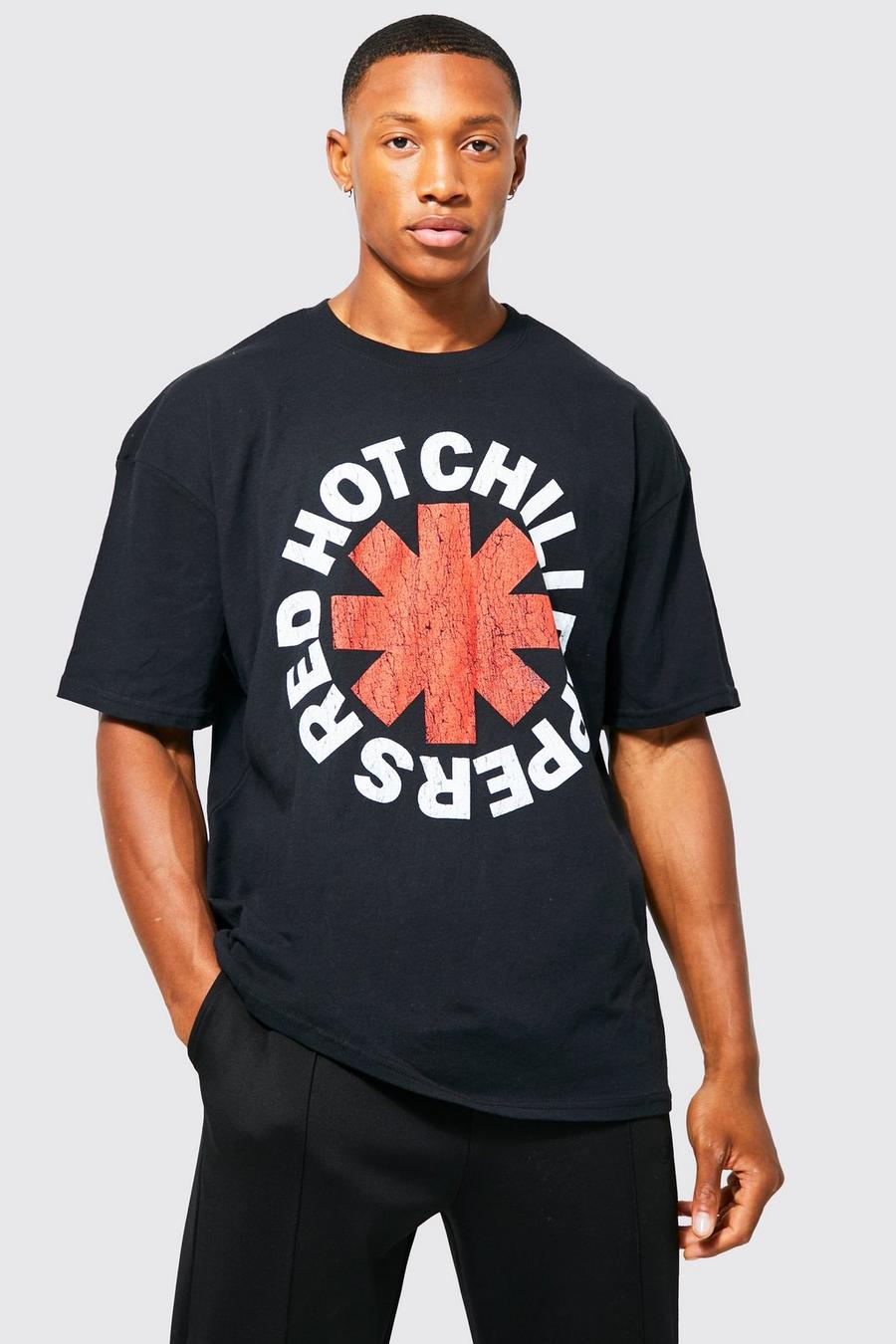 Black svart Chilli Peppers Oversize t-shirt image number 1