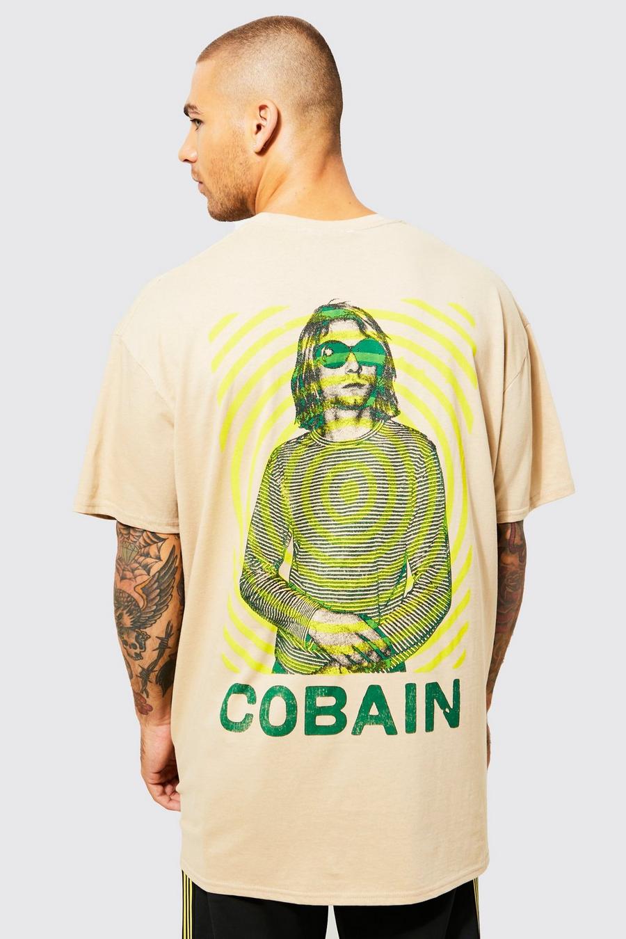 Sand Oversized Kurt Cobain License T-shirt image number 1