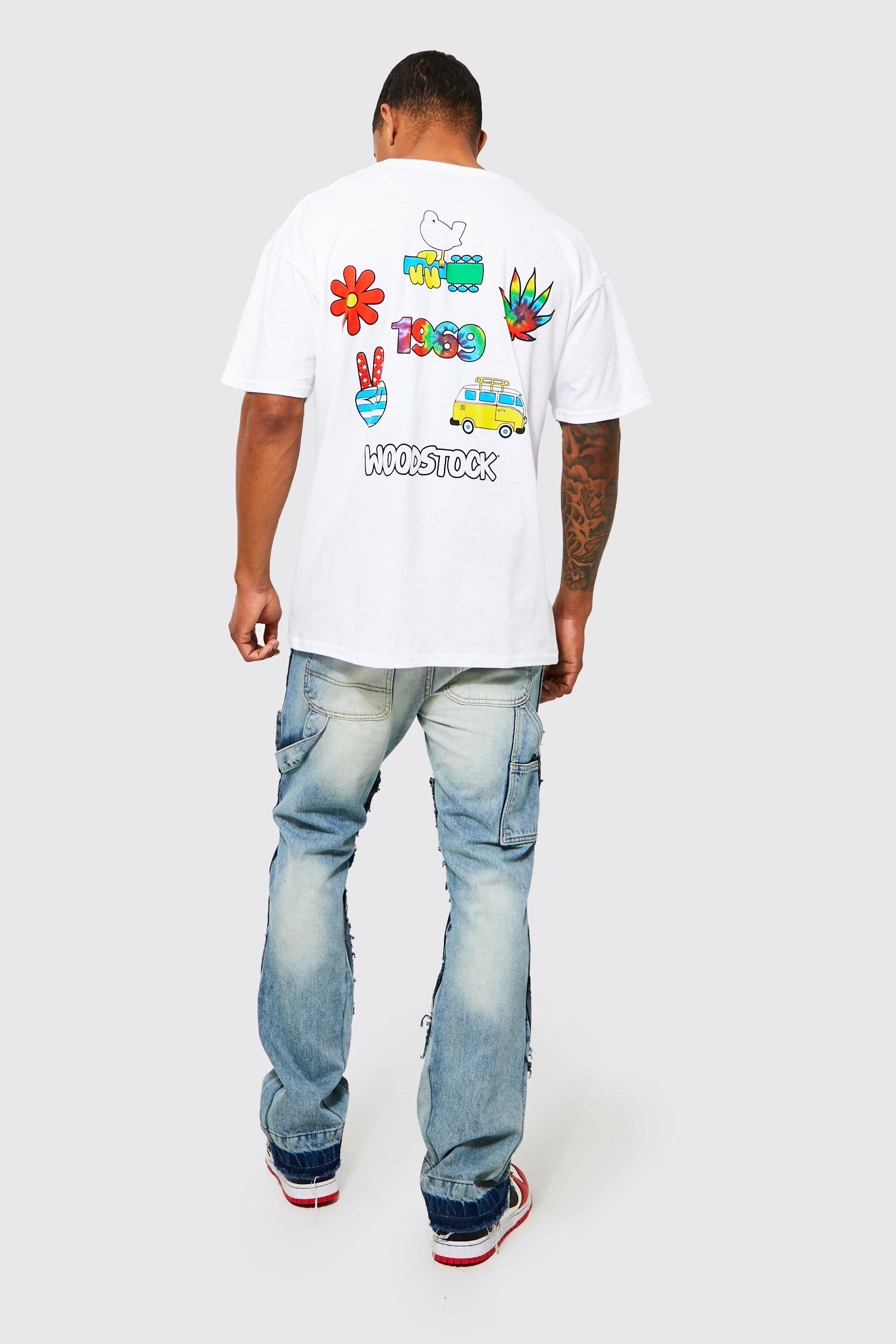 T shirt oversize imprim Woodstock boohoo