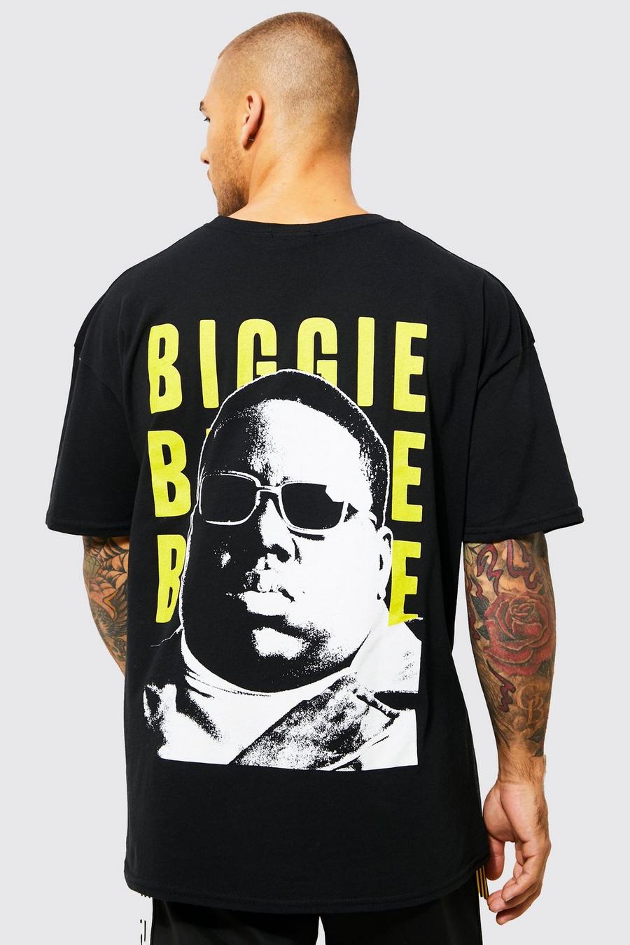 Black Oversized Biggie License T-shirt image number 1