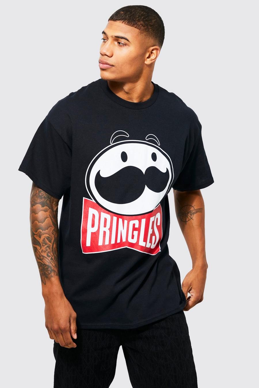 T-shirt oversize à imprimé Pringles, Black