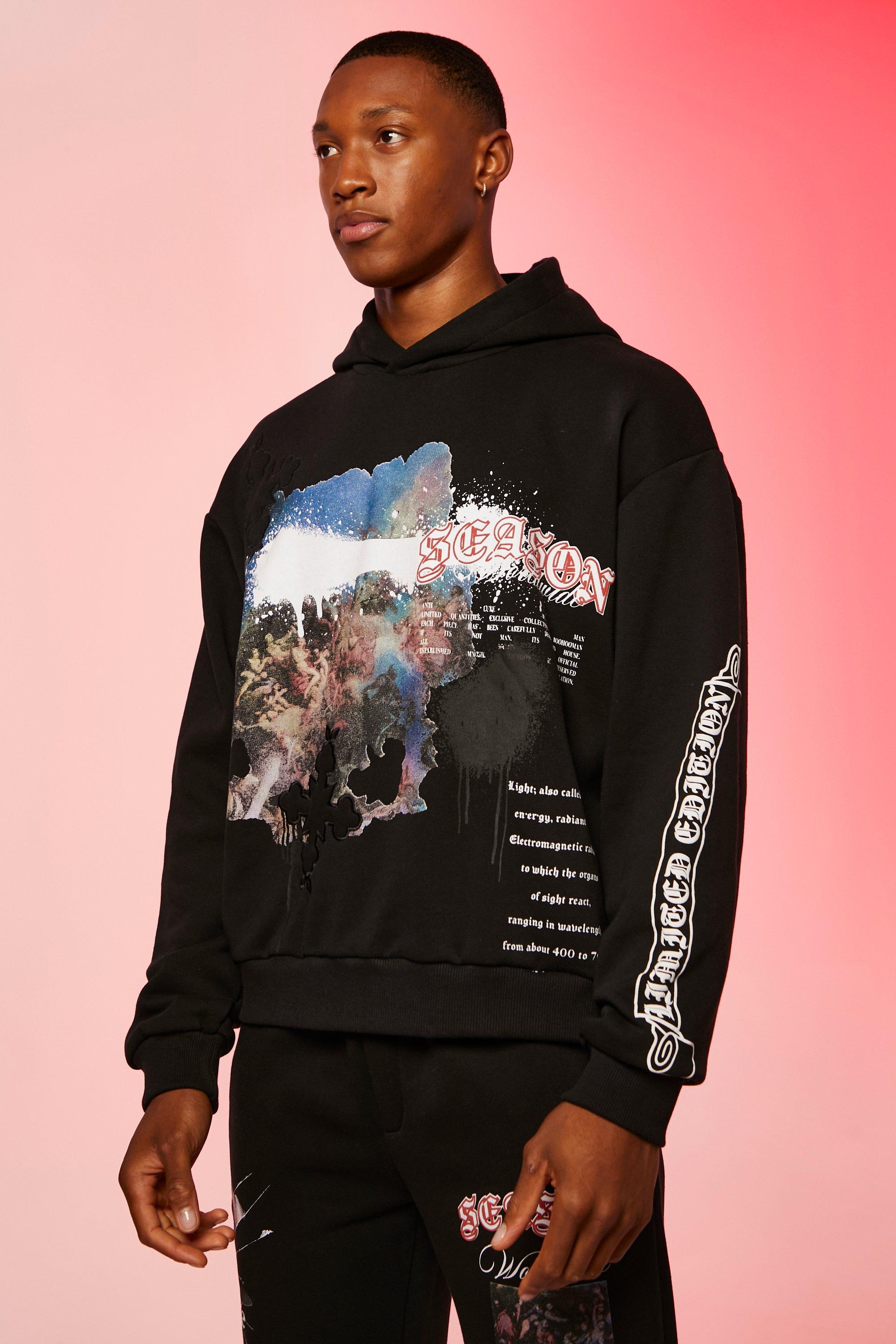 Rose shops Graphic Hoodie