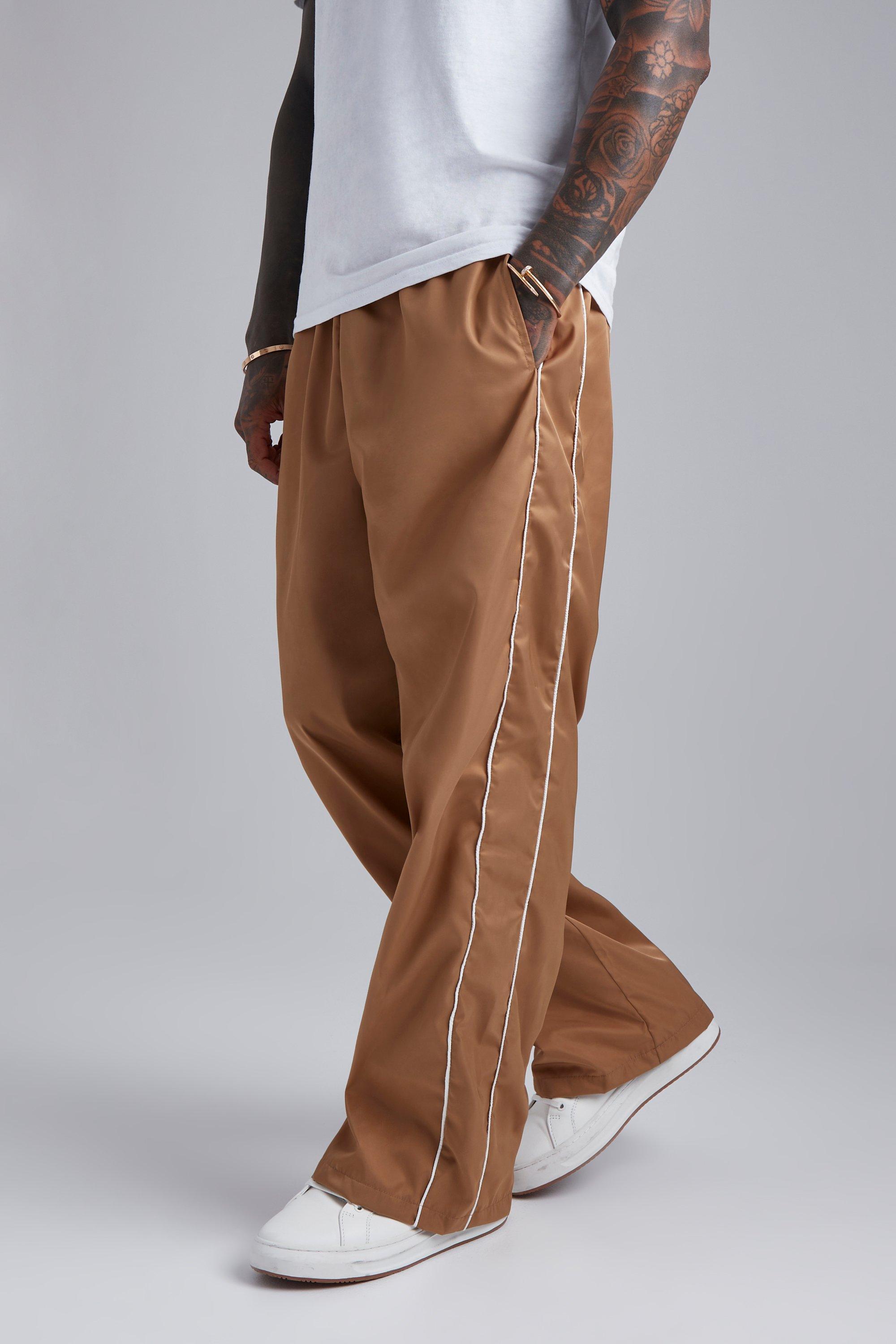 Pantalón ancho elegante con cordón elástico